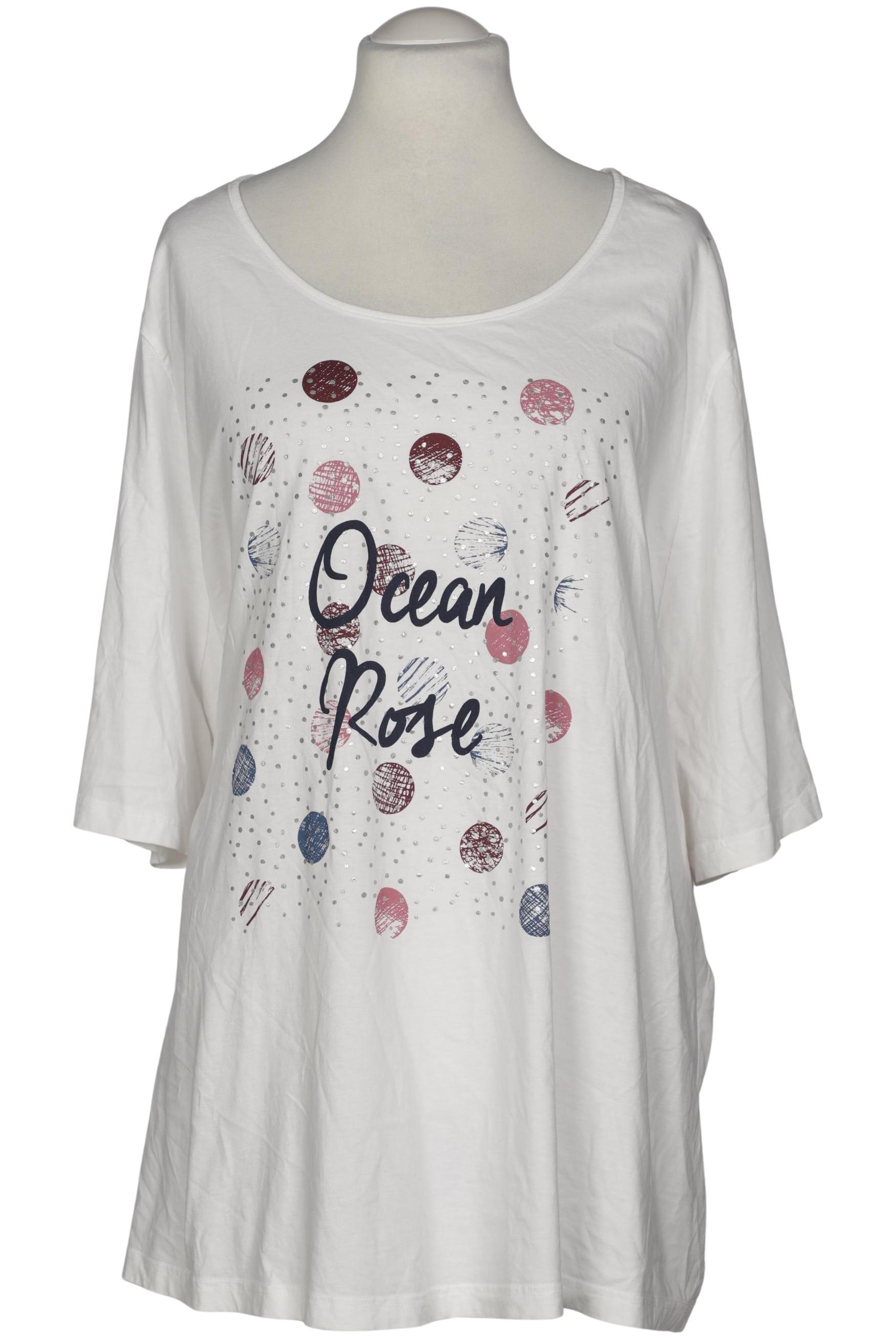

Ulla Popken Damen T-Shirt, cremeweiß, Gr. 62