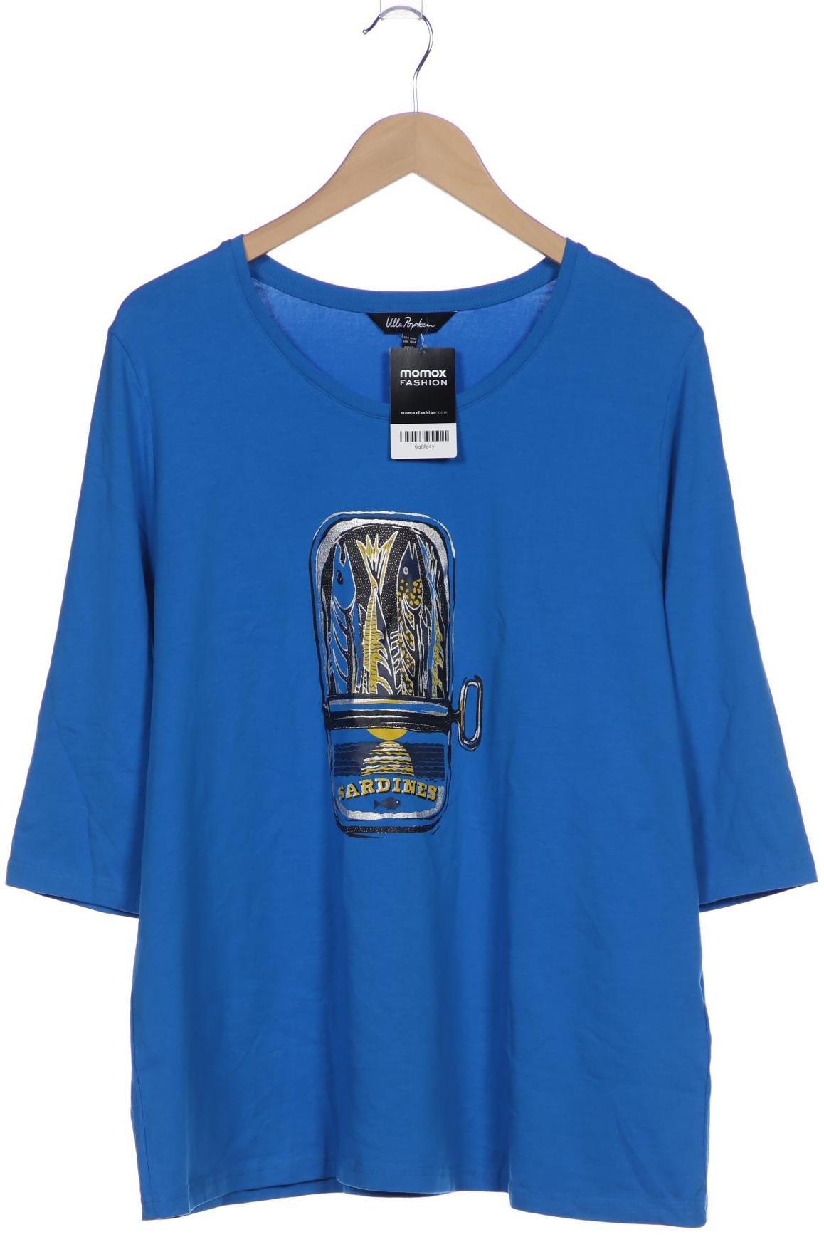 

Ulla Popken Damen Langarmshirt, blau, Gr. 46