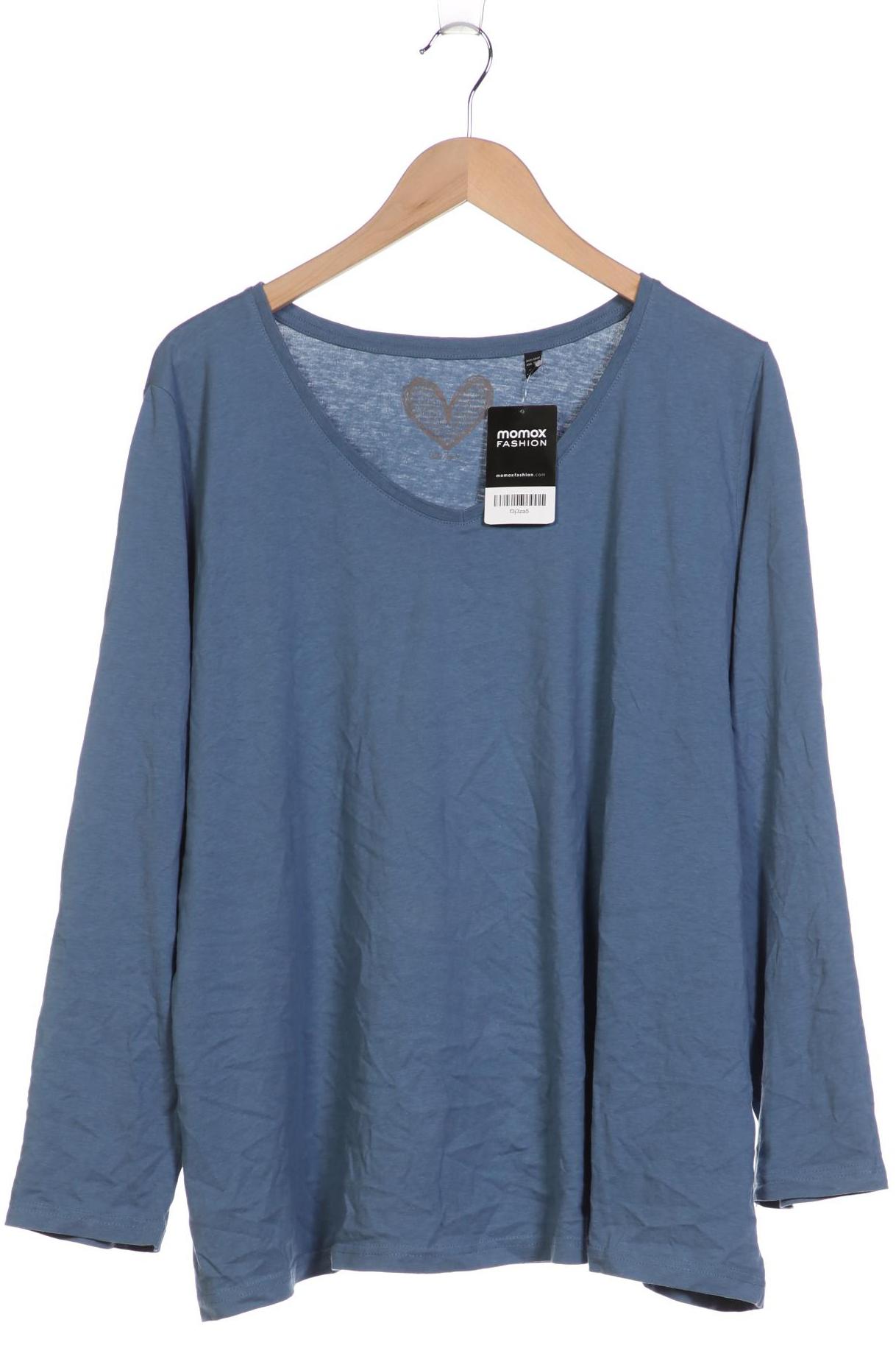

Ulla Popken Damen Langarmshirt, blau, Gr. 50