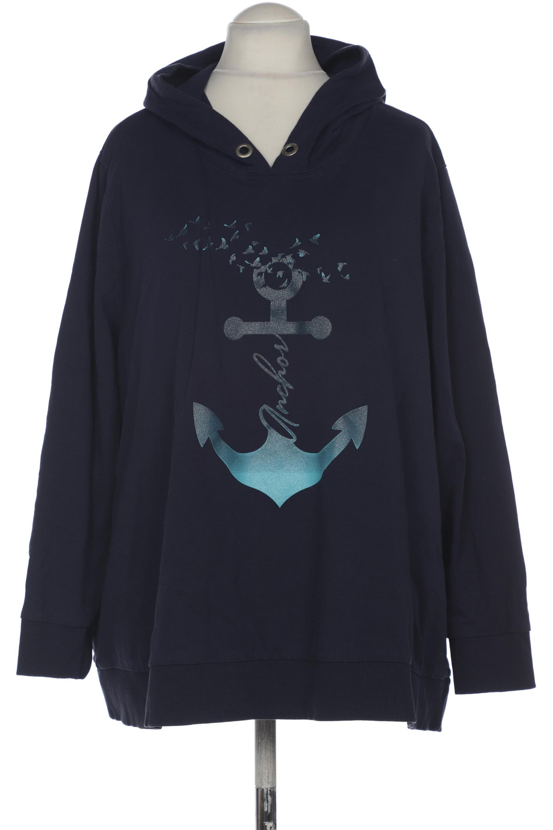 

Ulla Popken Damen Kapuzenpullover, marineblau, Gr. 54