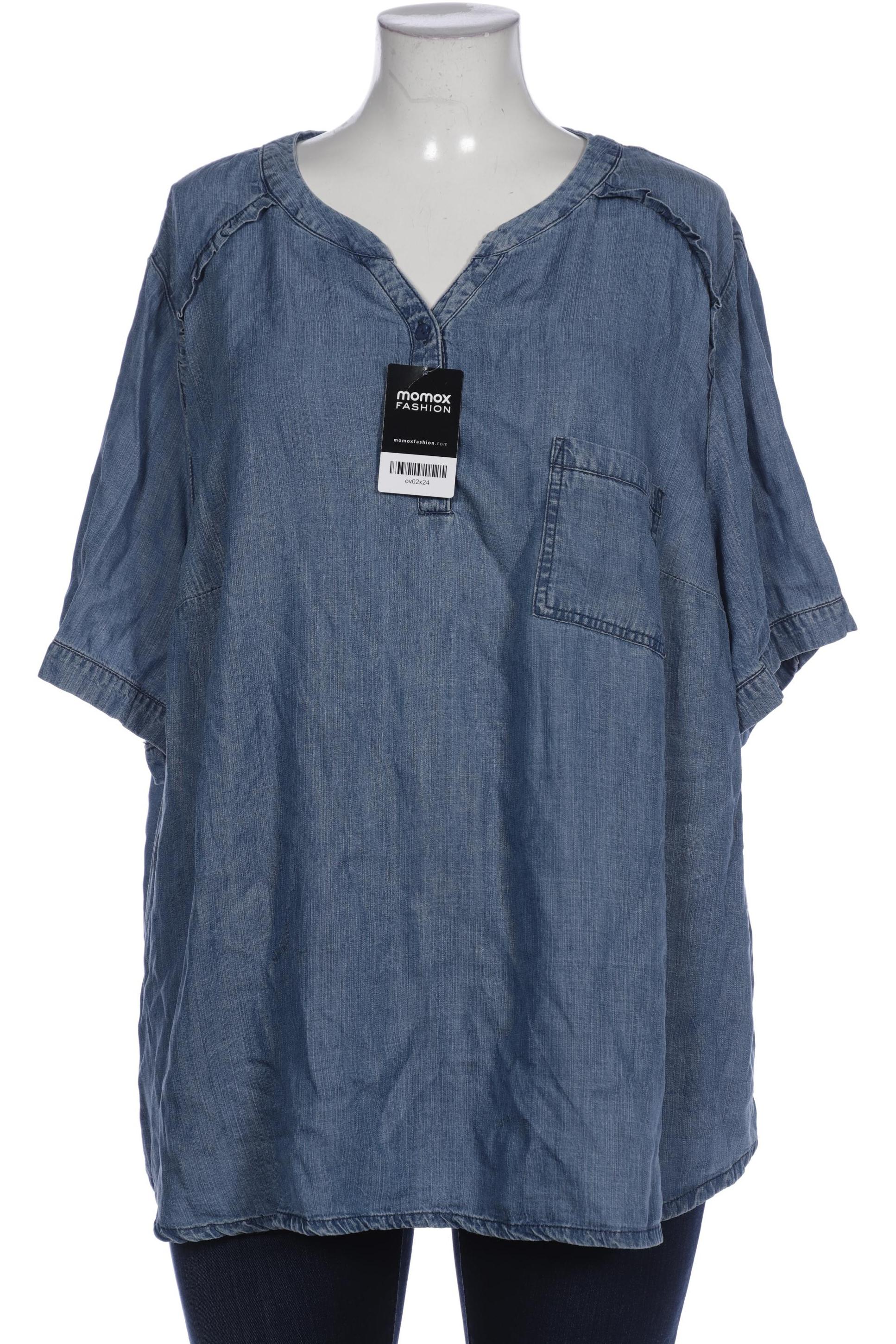 

Ulla Popken Damen Bluse, blau, Gr. 48