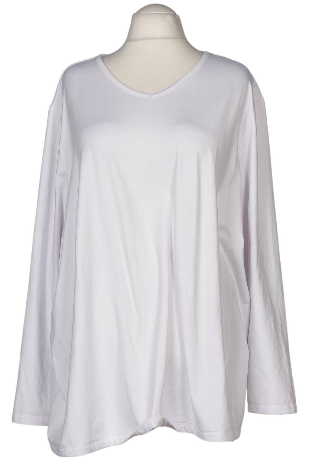 

Ulla Popken Damen Langarmshirt, weiß, Gr. 60