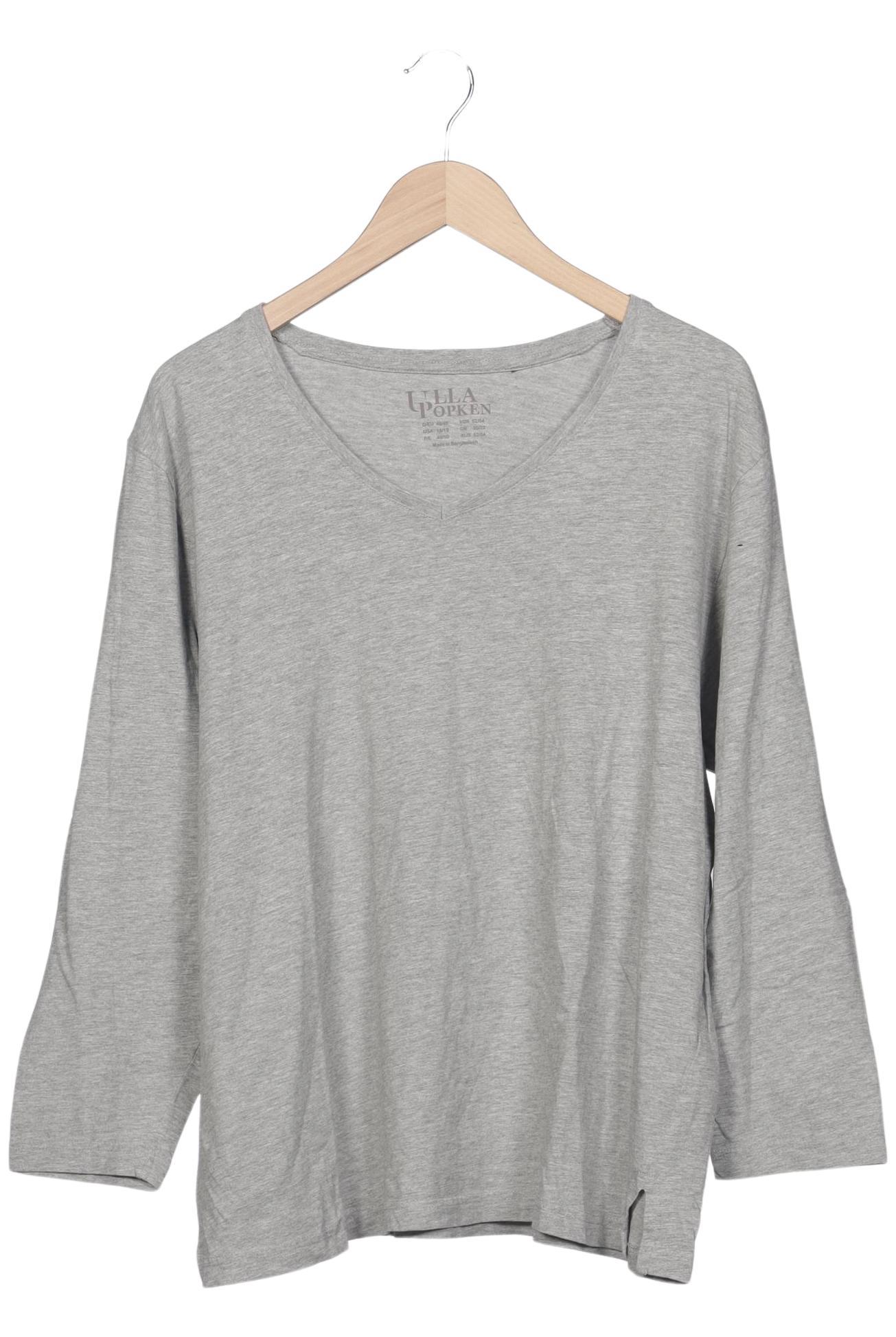 

Ulla Popken Damen Langarmshirt, grau, Gr. 46