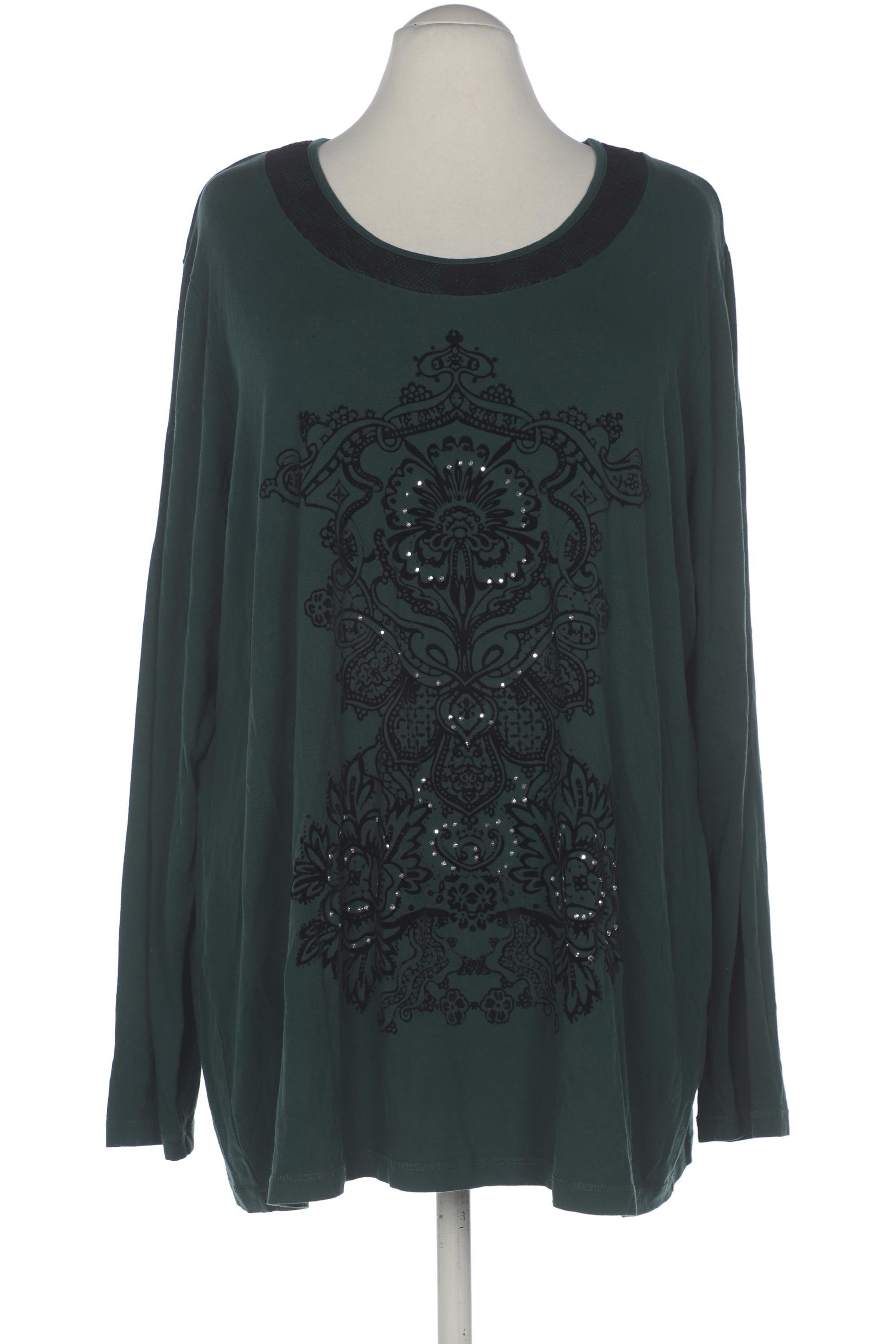 

Ulla Popken Damen Langarmshirt, grün, Gr. 52