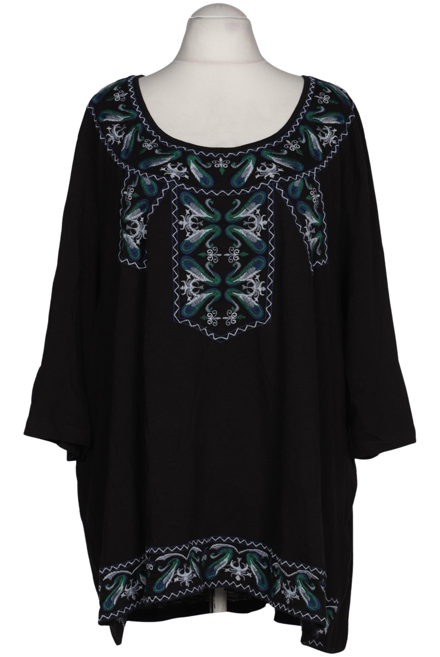 

Ulla Popken Damen T-Shirt, schwarz, Gr. 66