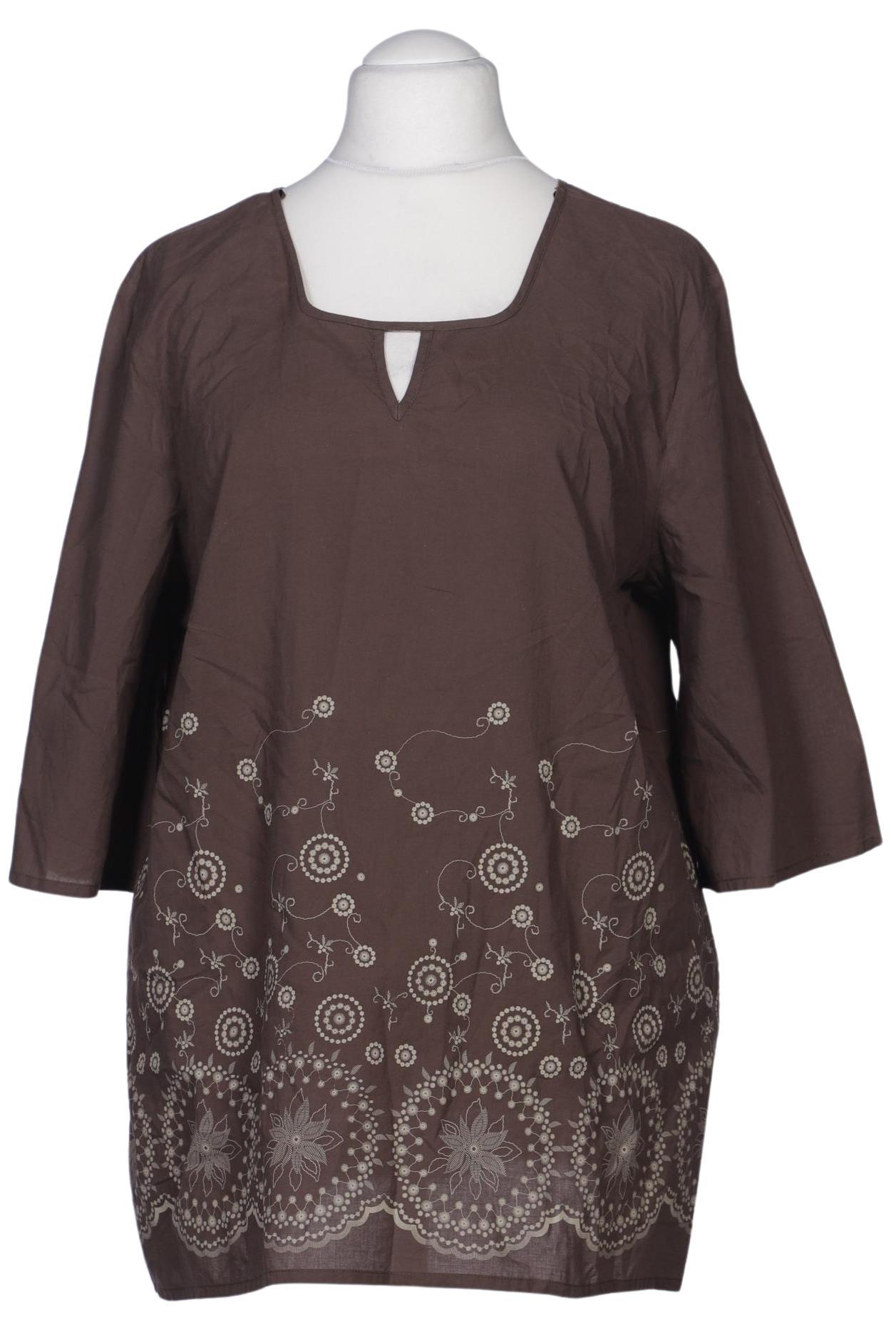 

Ulla Popken Damen Bluse, braun, Gr. 46