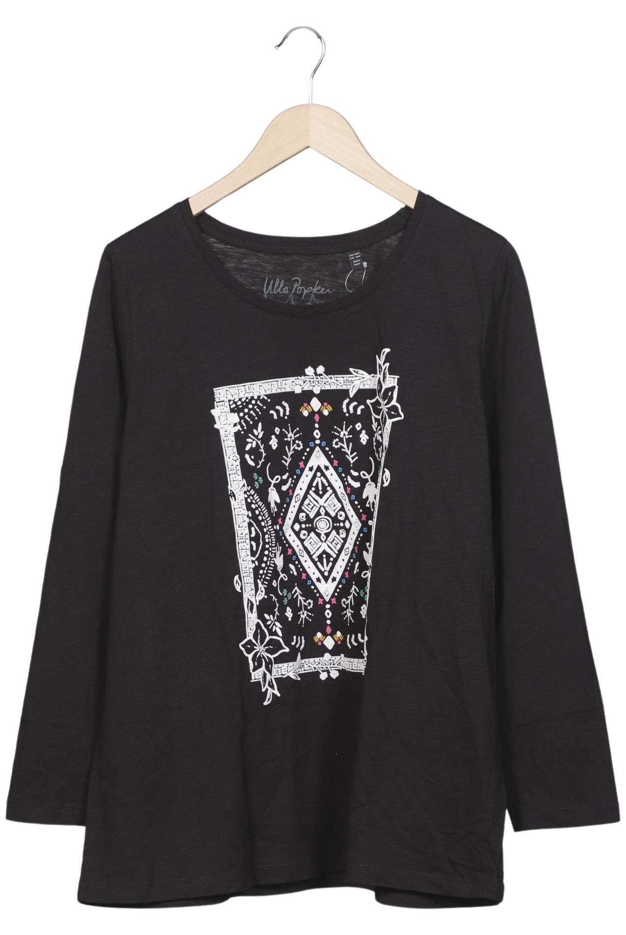 

Ulla Popken Damen Langarmshirt, schwarz, Gr. 46