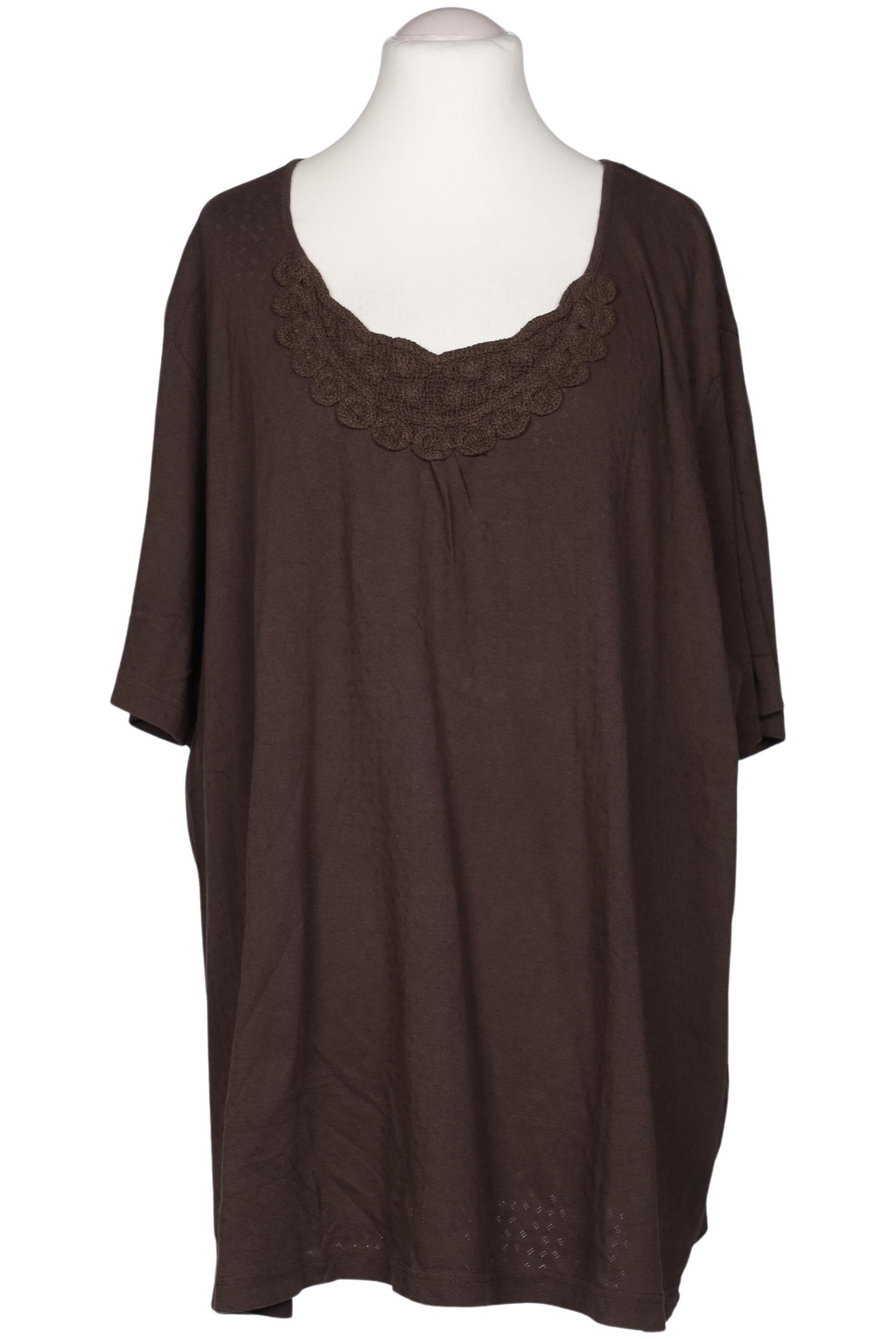 

Ulla Popken Damen T-Shirt, braun, Gr. 58