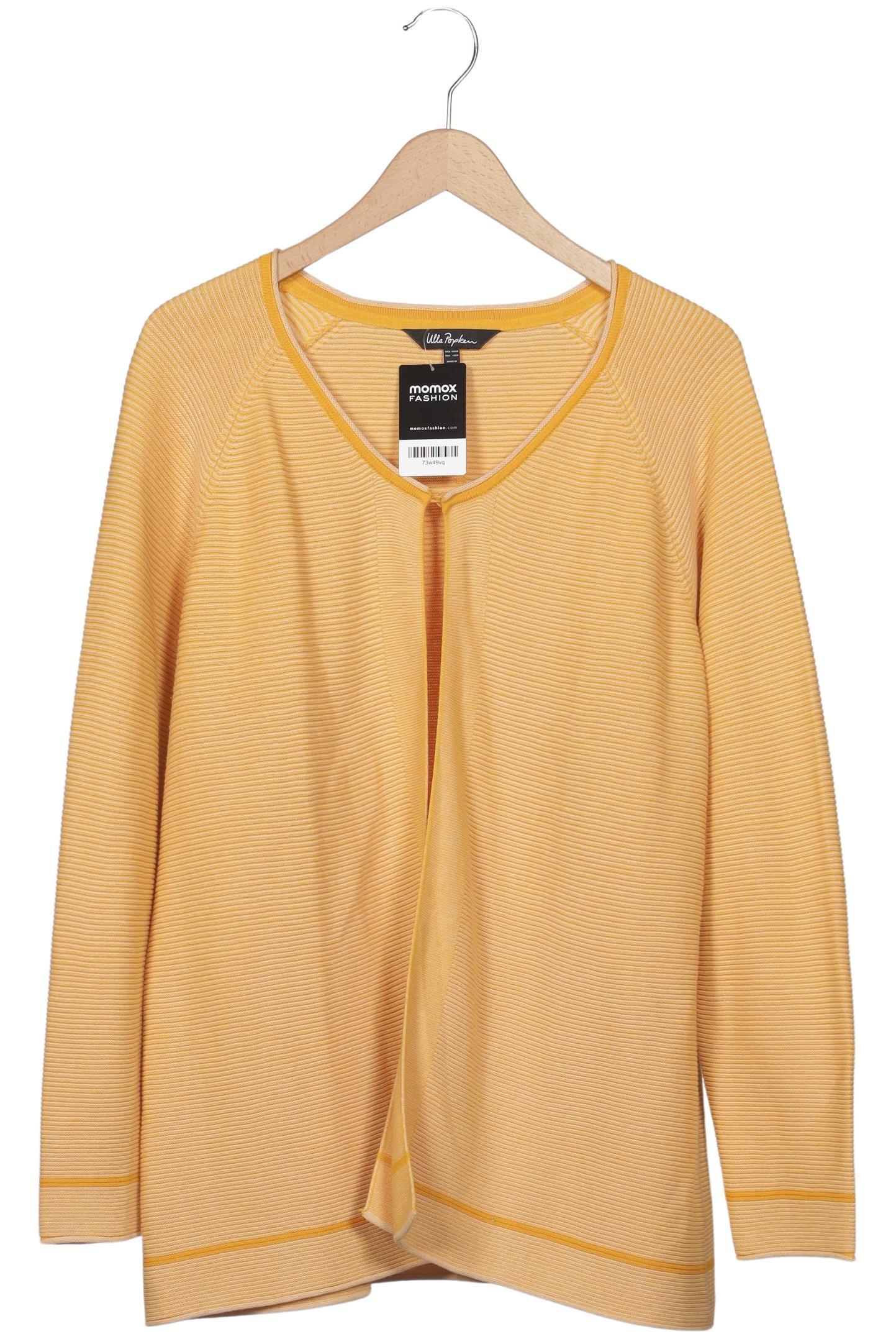 

Ulla Popken Damen Strickjacke, gelb, Gr. 46