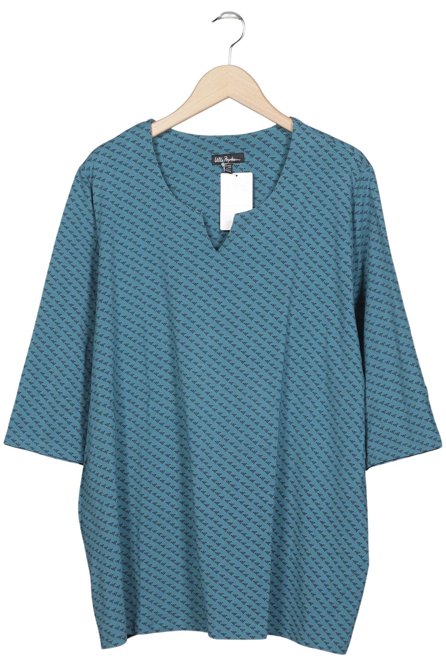 

Ulla Popken Damen Langarmshirt, türkis, Gr. 50