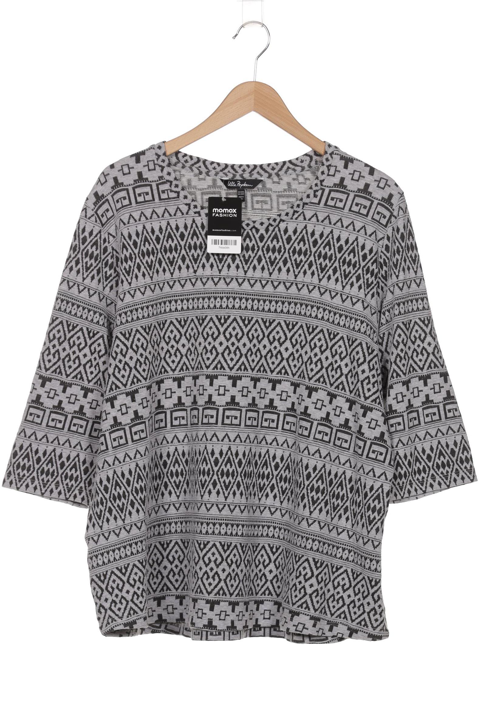 

Ulla Popken Damen Langarmshirt, grau, Gr. 50