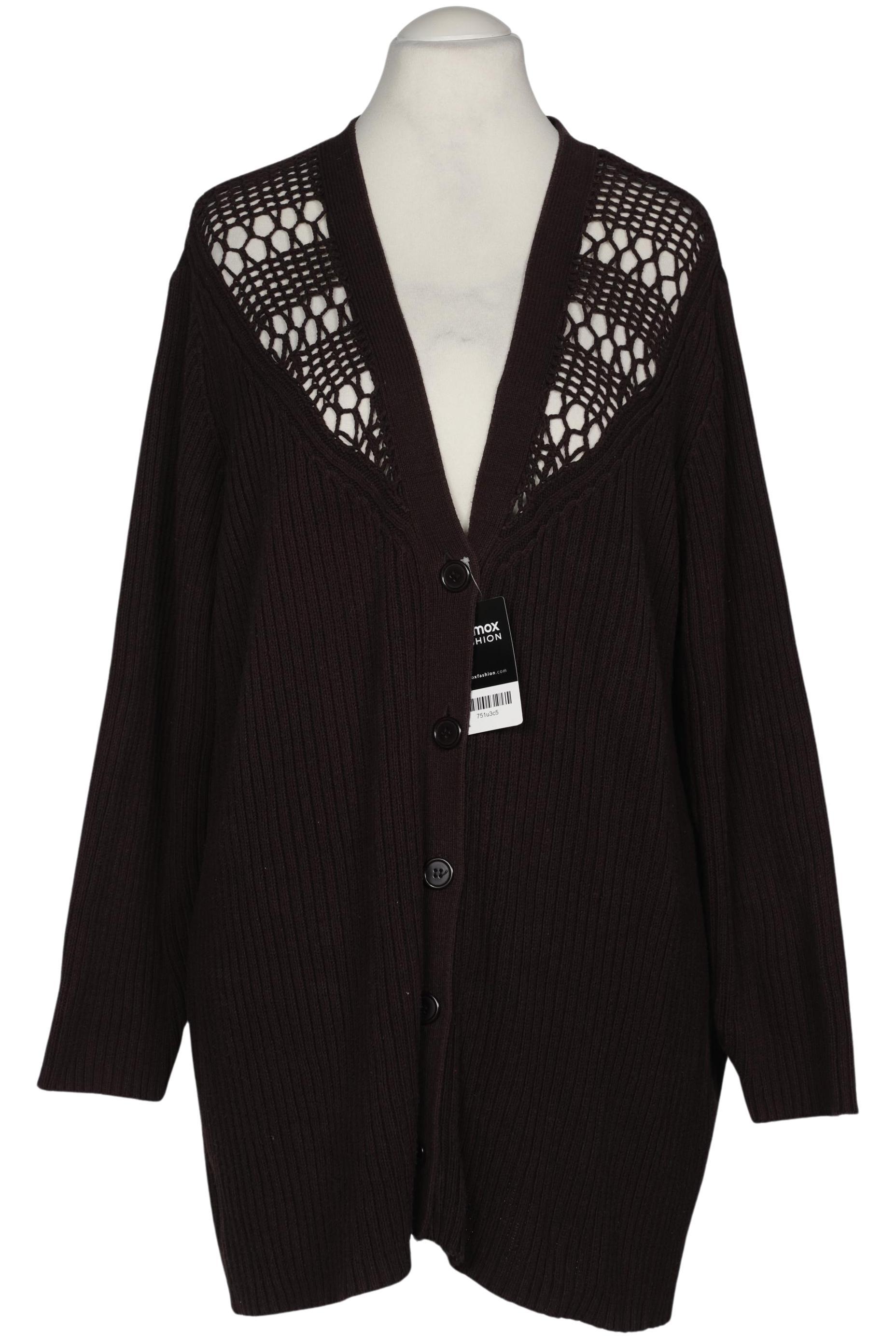 

Ulla Popken Damen Strickjacke, braun, Gr. 54