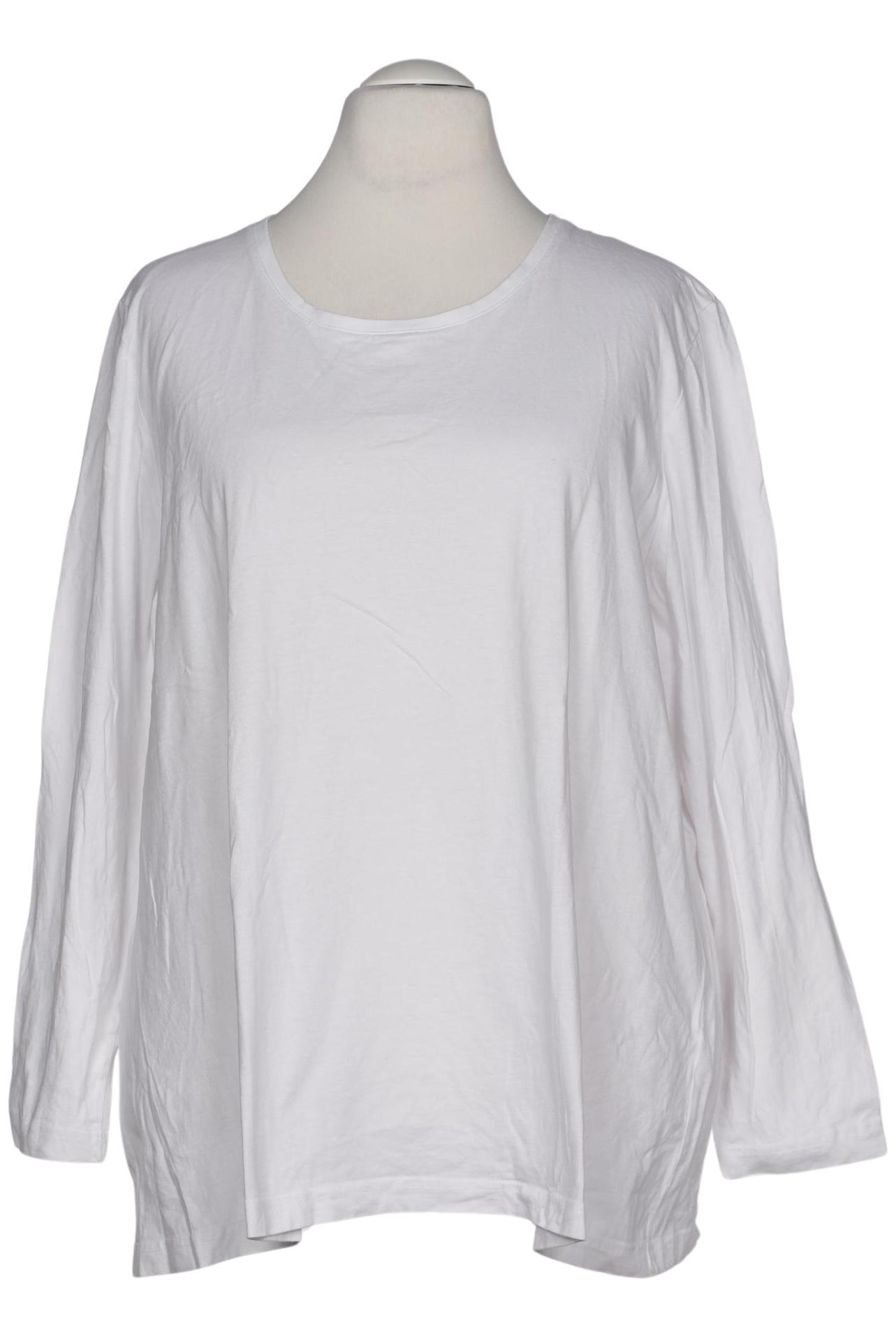 

Ulla Popken Damen Langarmshirt, weiß, Gr. 54