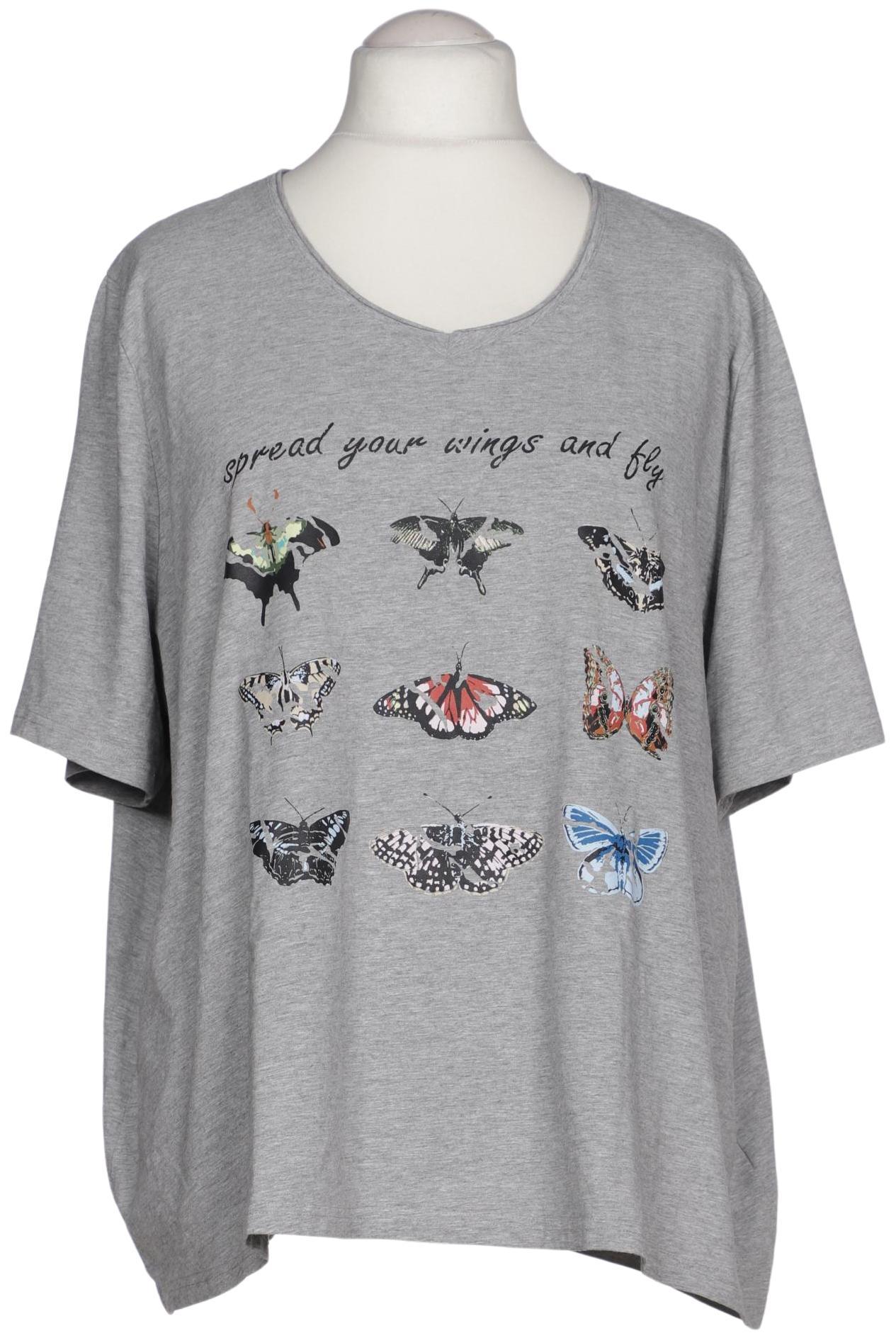 

Ulla Popken Damen T-Shirt, grau, Gr. 54