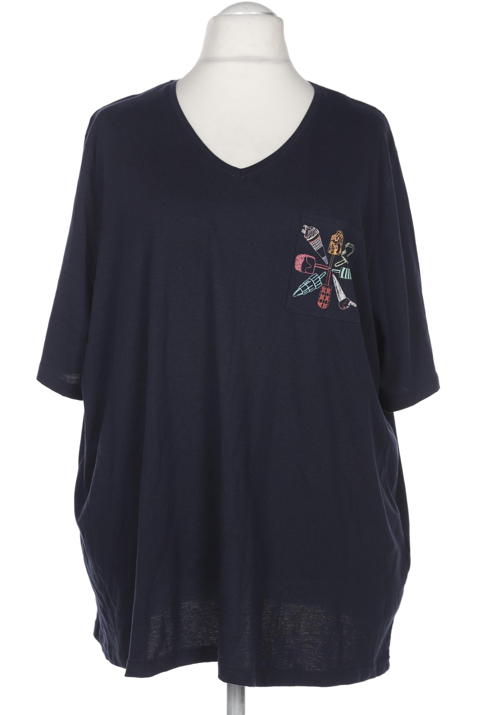 

Ulla Popken Damen T-Shirt, marineblau