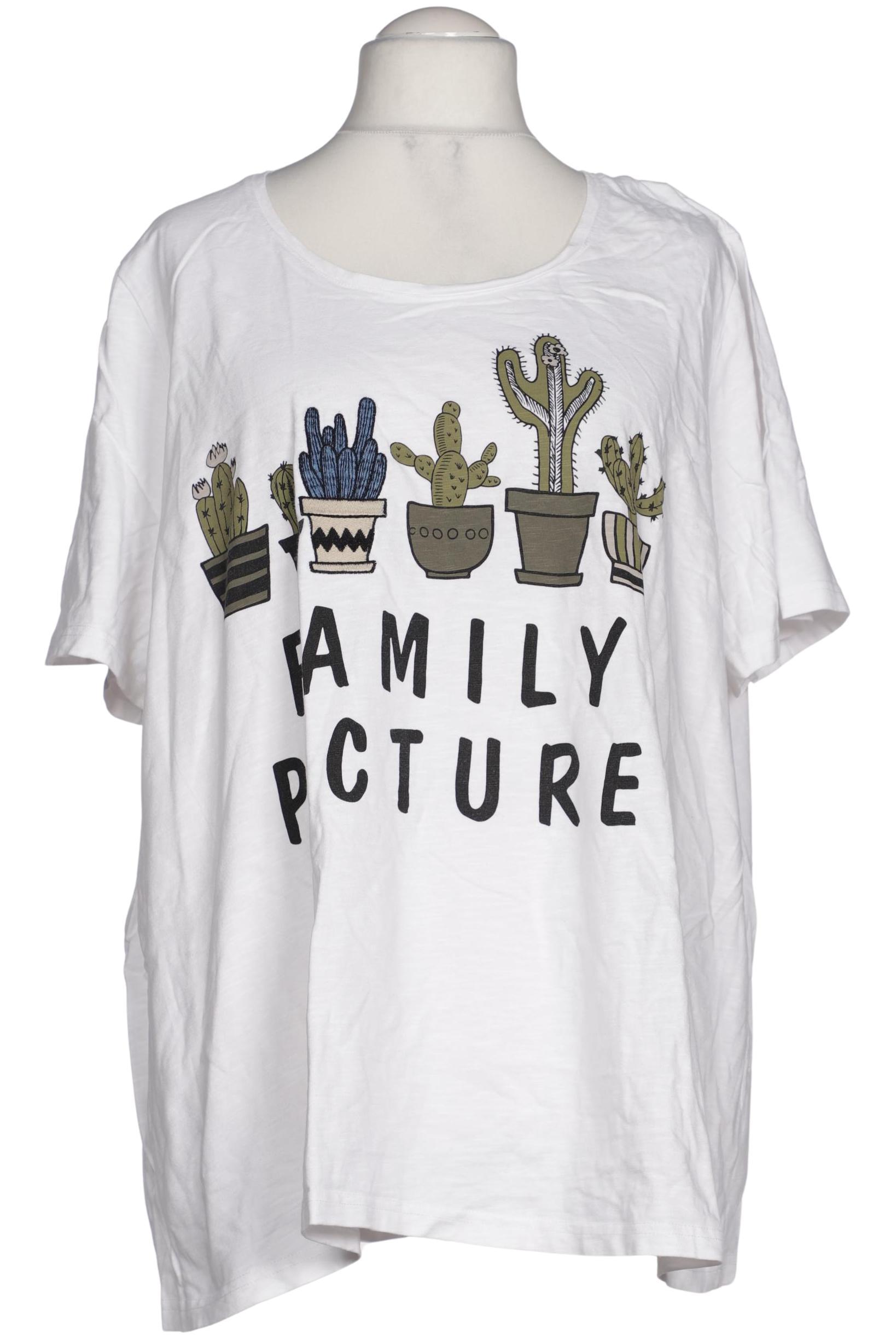 

Ulla Popken Damen T-Shirt, weiß, Gr. 54