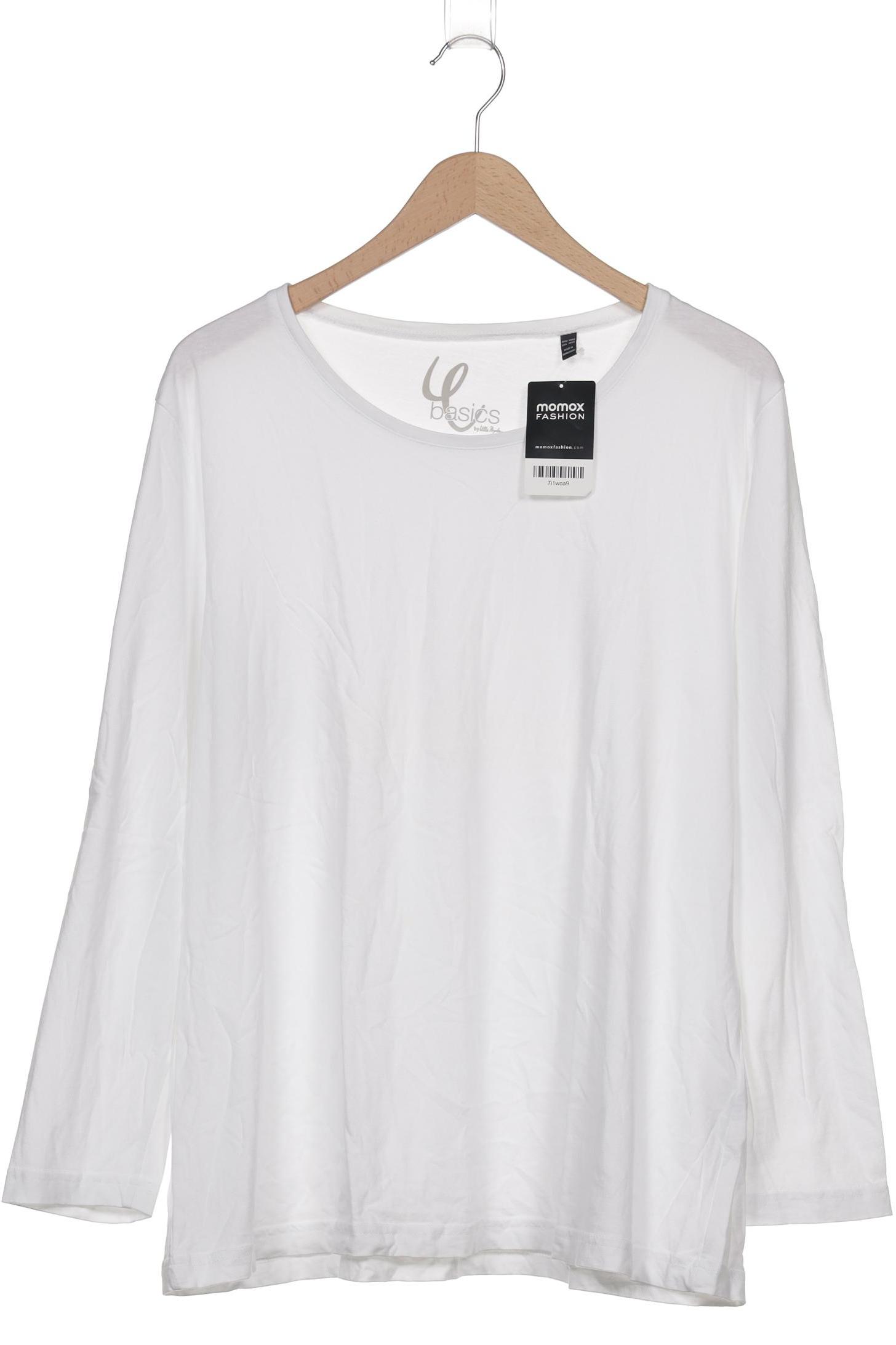 

Ulla Popken Damen Langarmshirt, weiß, Gr. 50