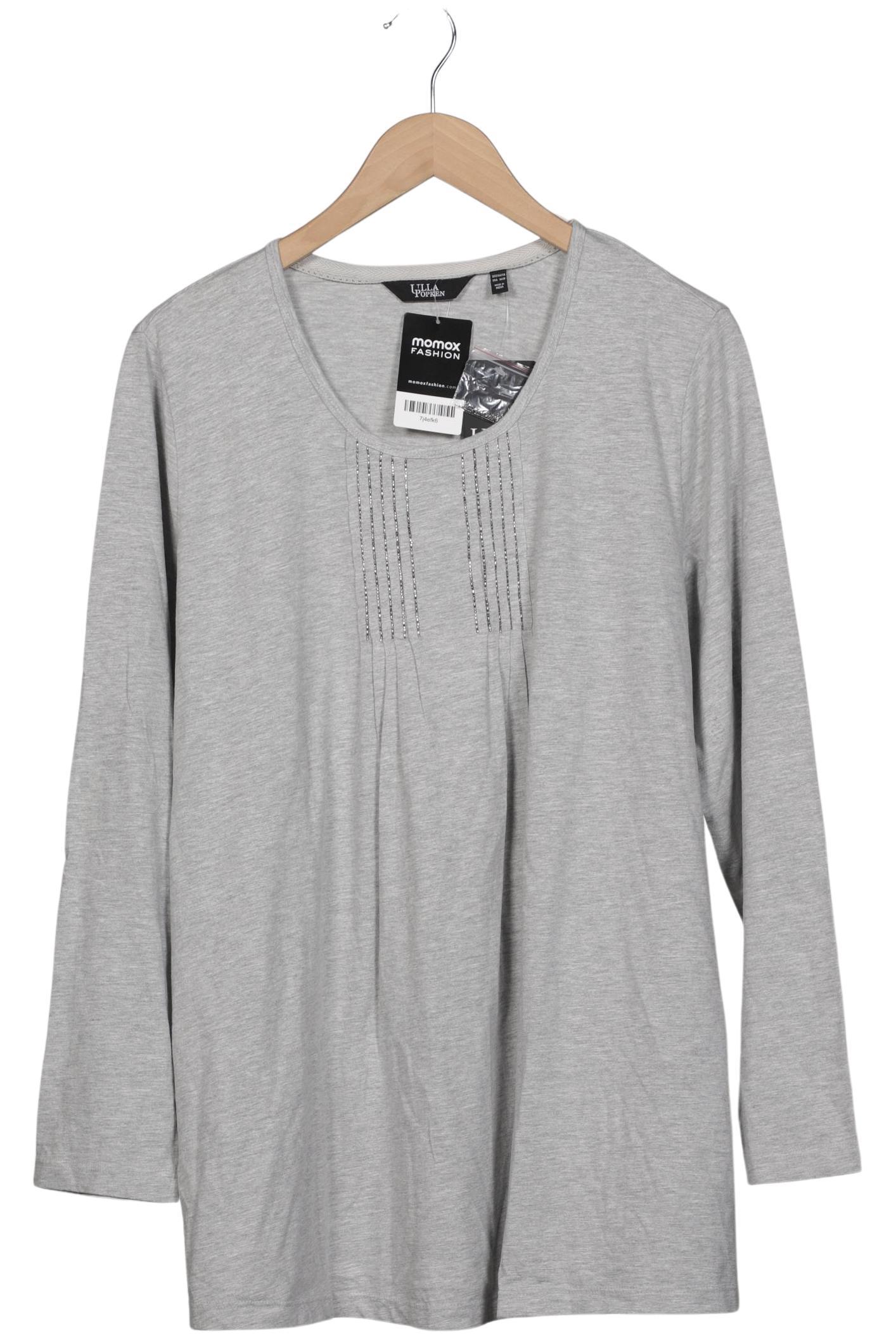 

Ulla Popken Damen Langarmshirt, grau, Gr. 46
