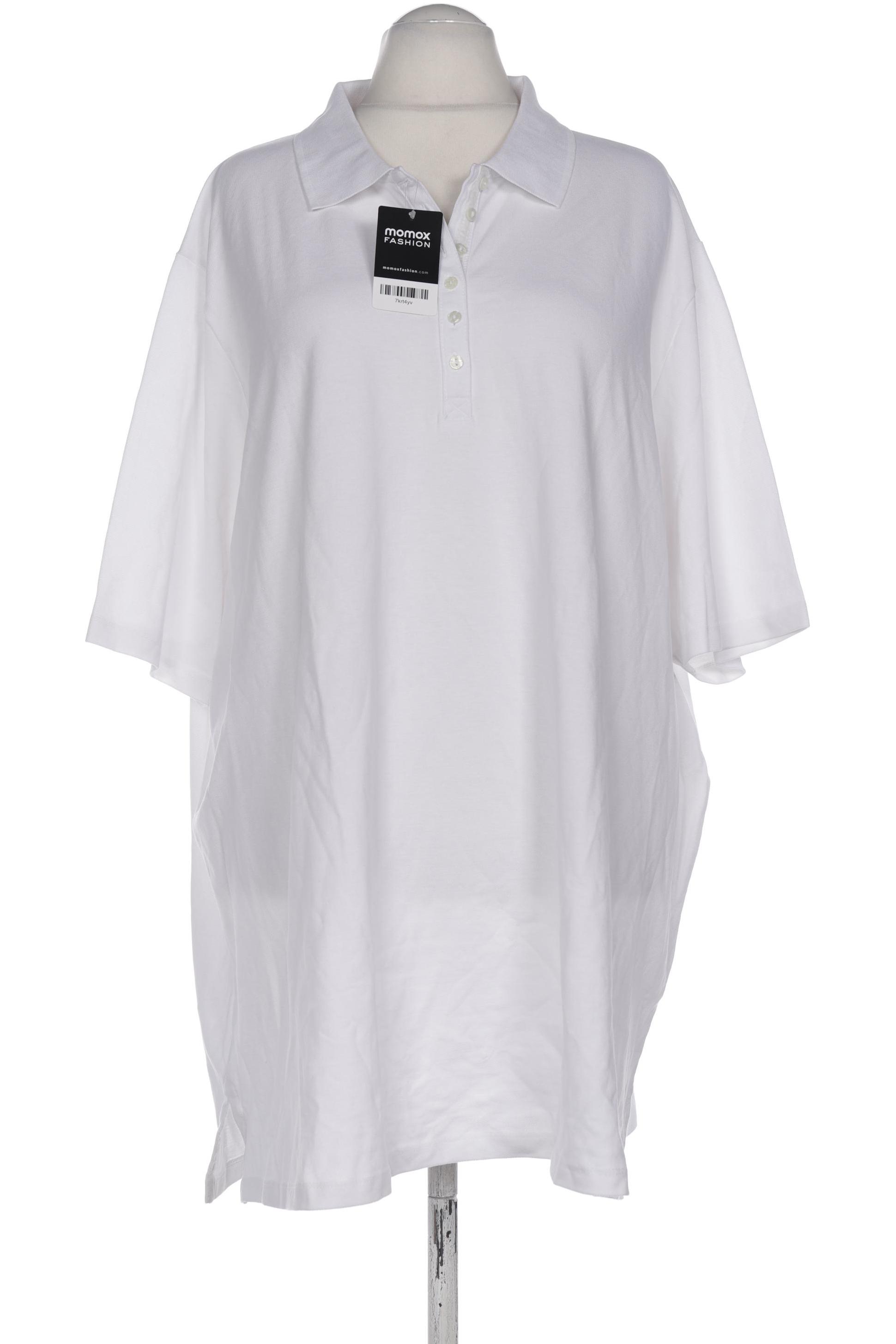 

Ulla Popken Damen Poloshirt, weiß, Gr. 58