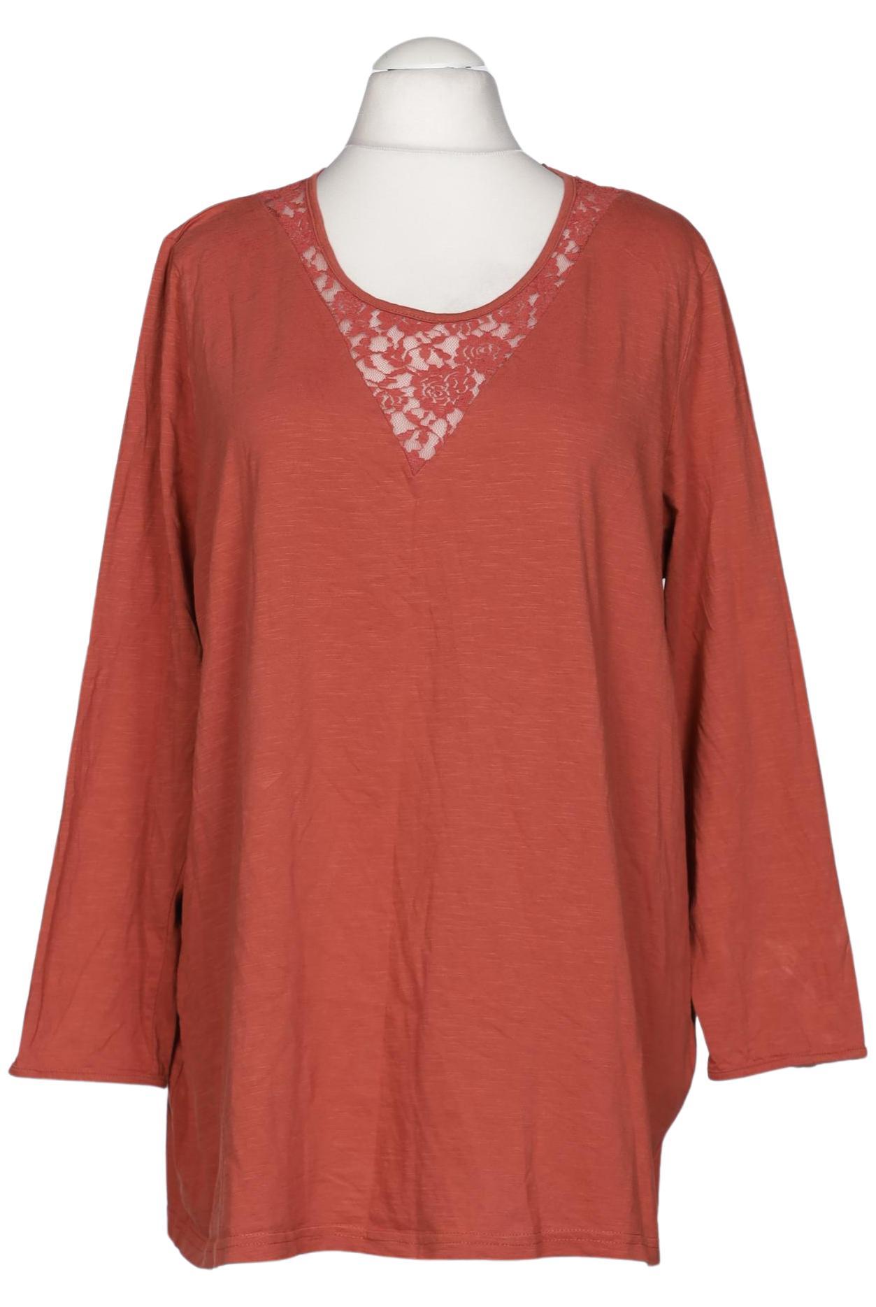 

Ulla Popken Damen Langarmshirt, rot, Gr. 52