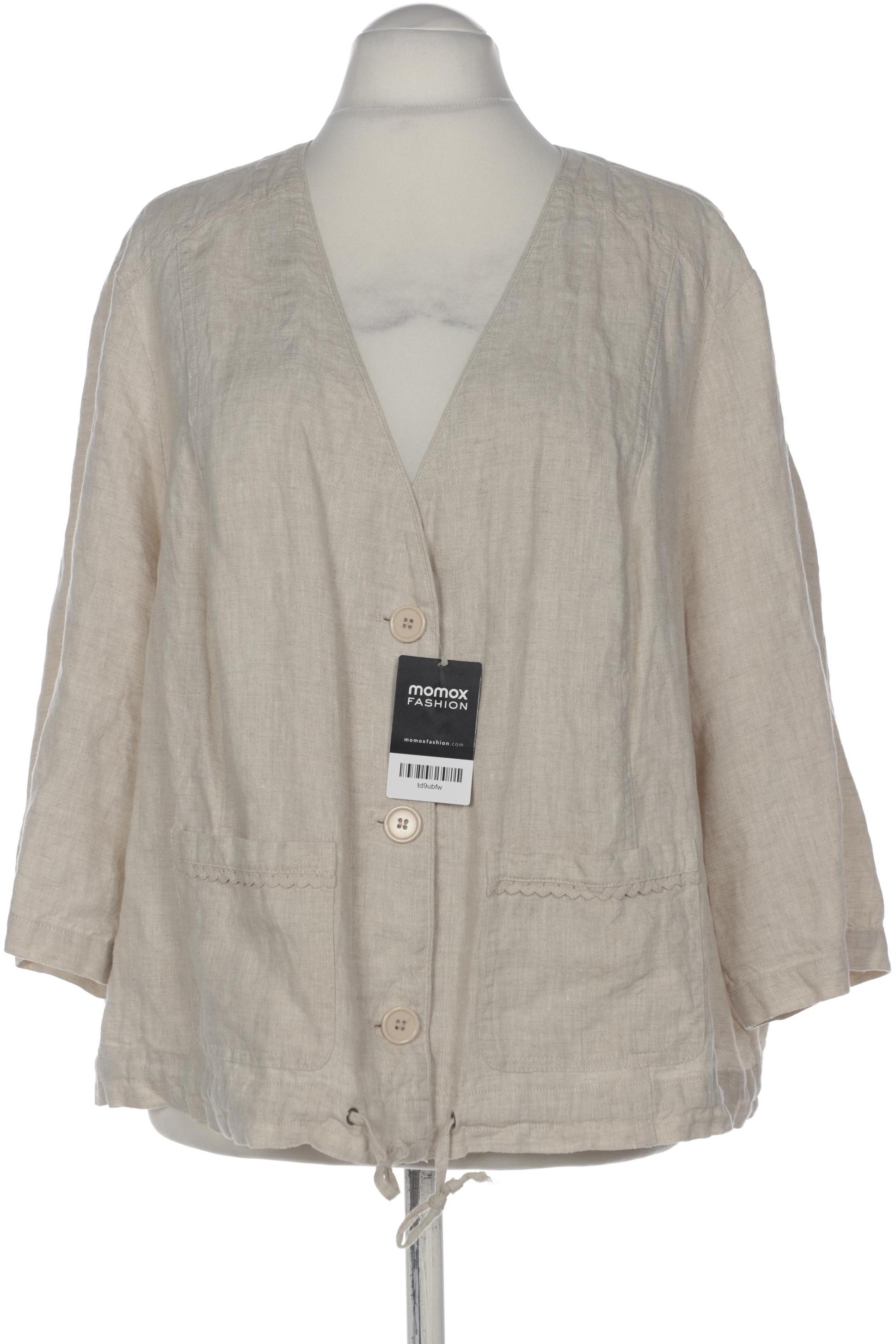 

Ulla Popken Damen Strickjacke, beige, Gr. 54