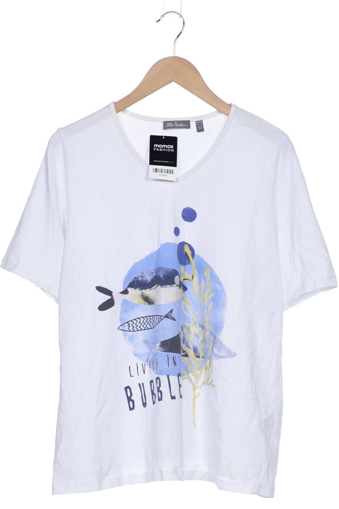 

Ulla Popken Damen T-Shirt, weiß, Gr. 46