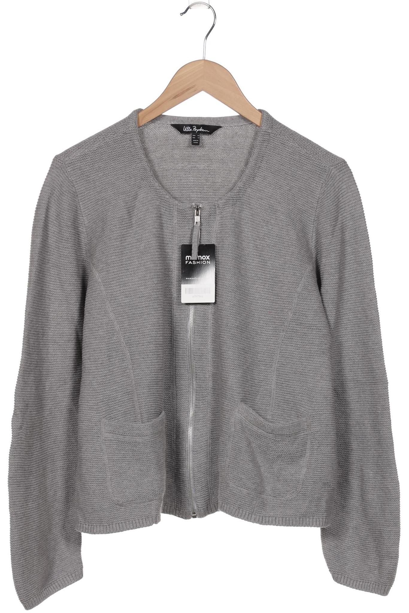 

Ulla Popken Damen Strickjacke, grau, Gr. 42