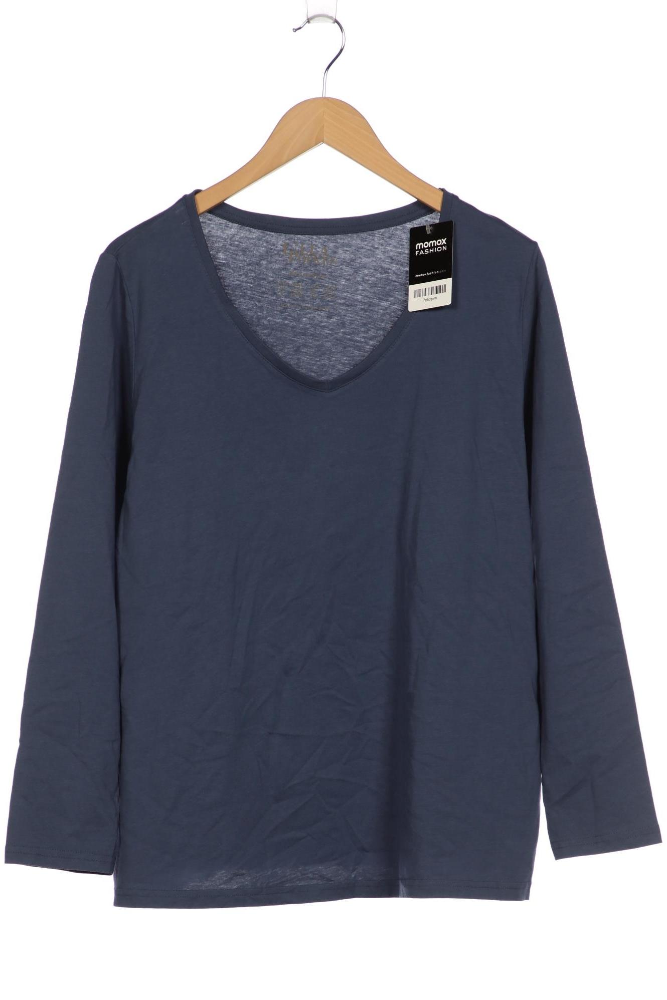 

Ulla Popken Damen Langarmshirt, blau, Gr. 46
