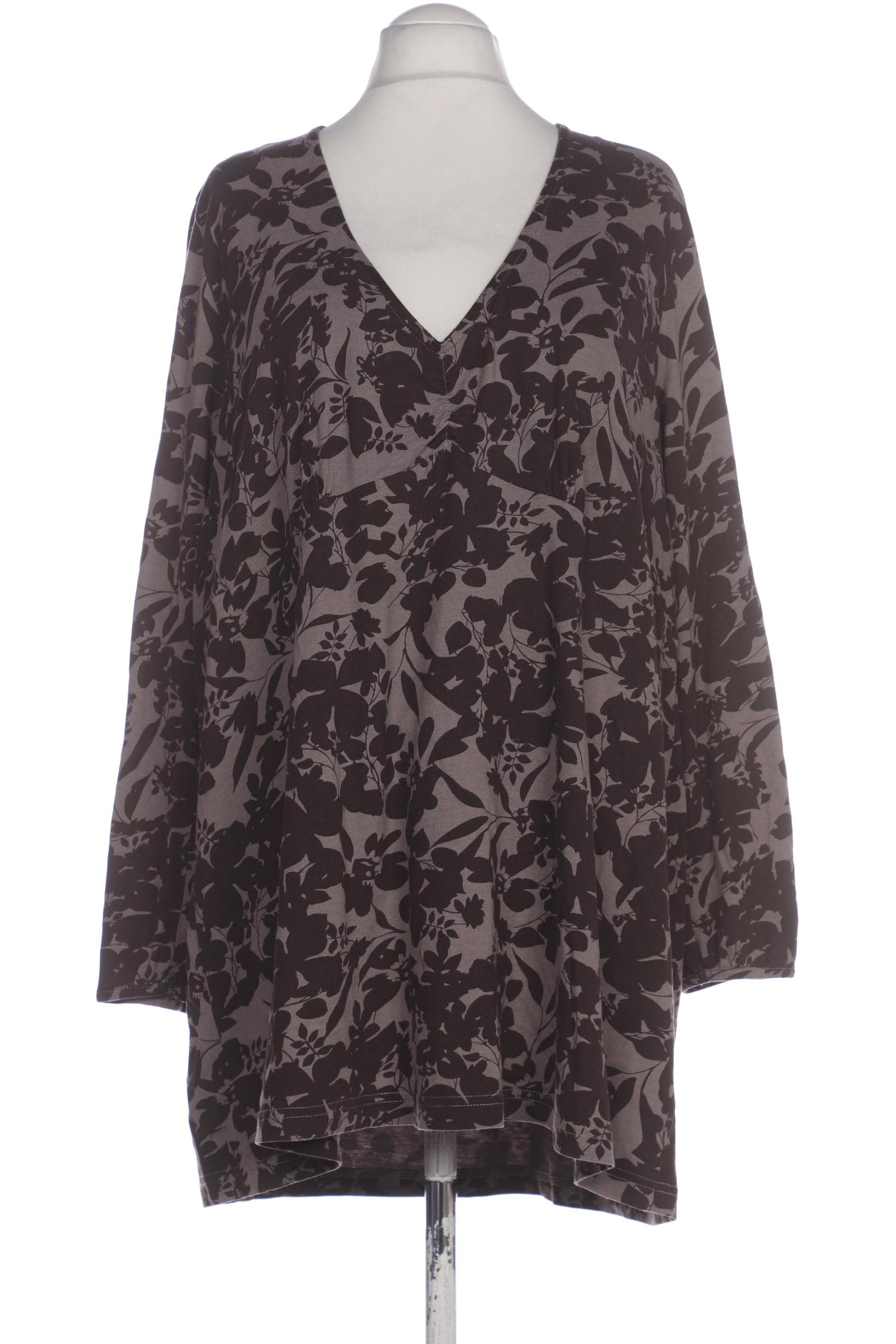 

Ulla Popken Damen Langarmshirt, braun, Gr. 54