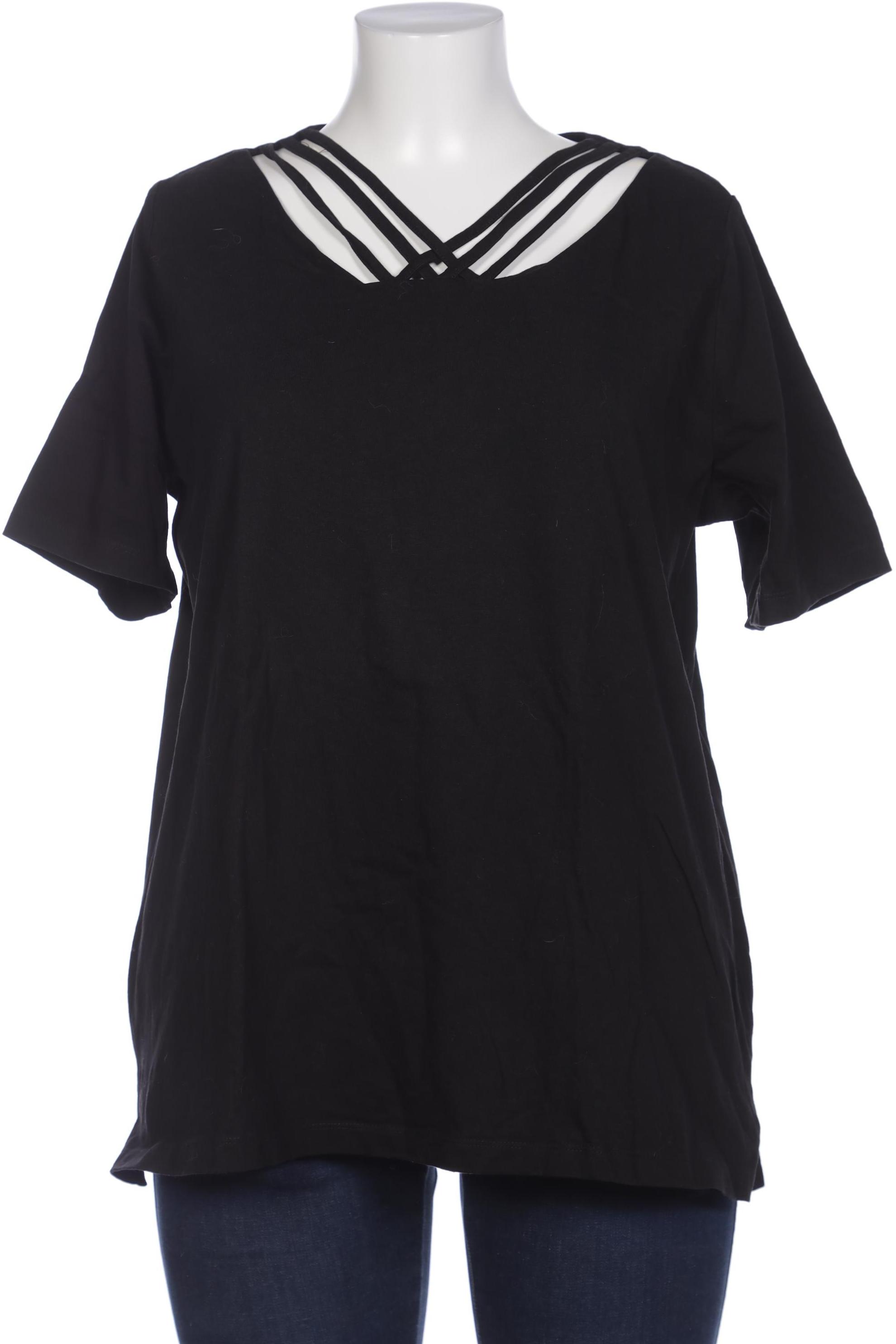 

Ulla Popken Damen T-Shirt, schwarz, Gr. 46