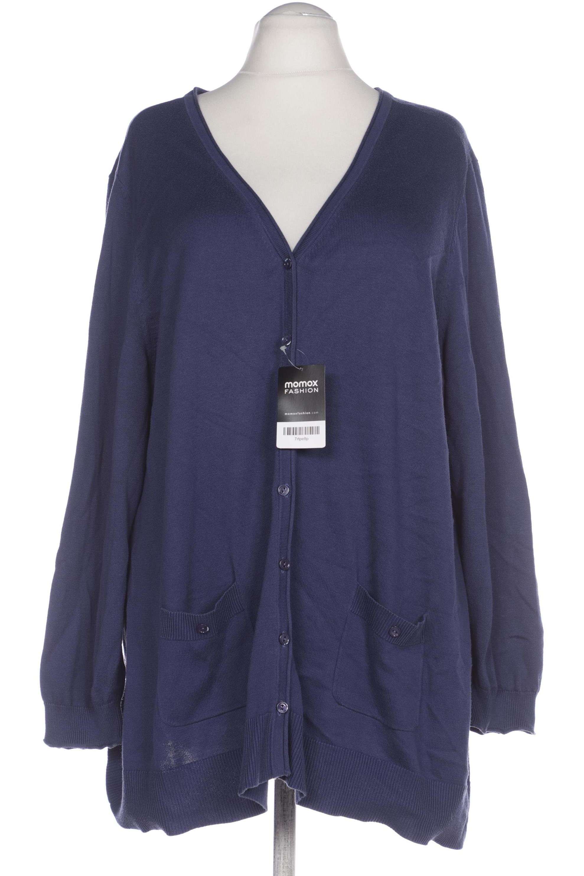 

Ulla Popken Damen Strickjacke, blau, Gr. 54