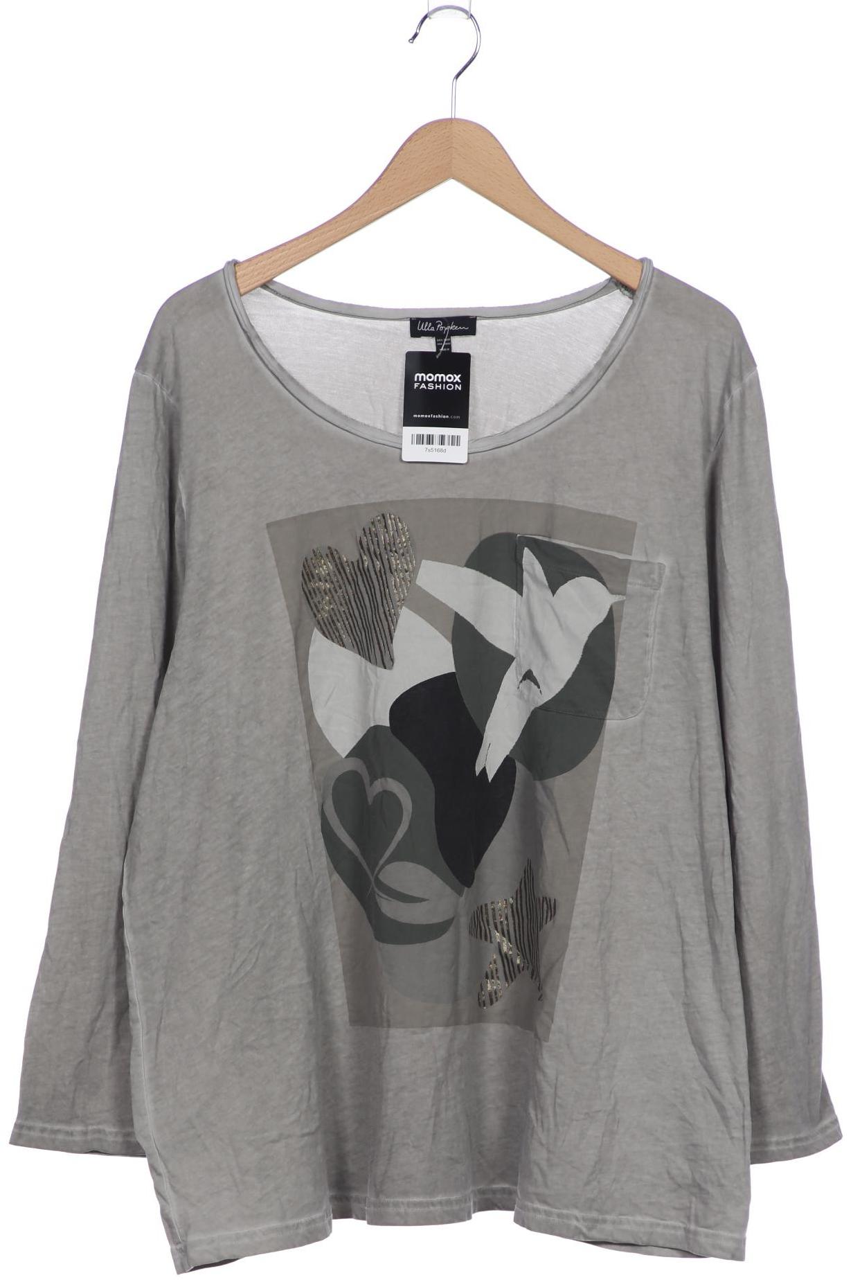 

Ulla Popken Damen Langarmshirt, grau, Gr. 50