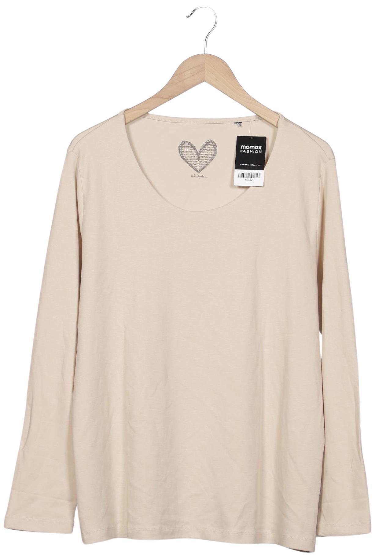 

Ulla Popken Damen Langarmshirt, beige, Gr. 46