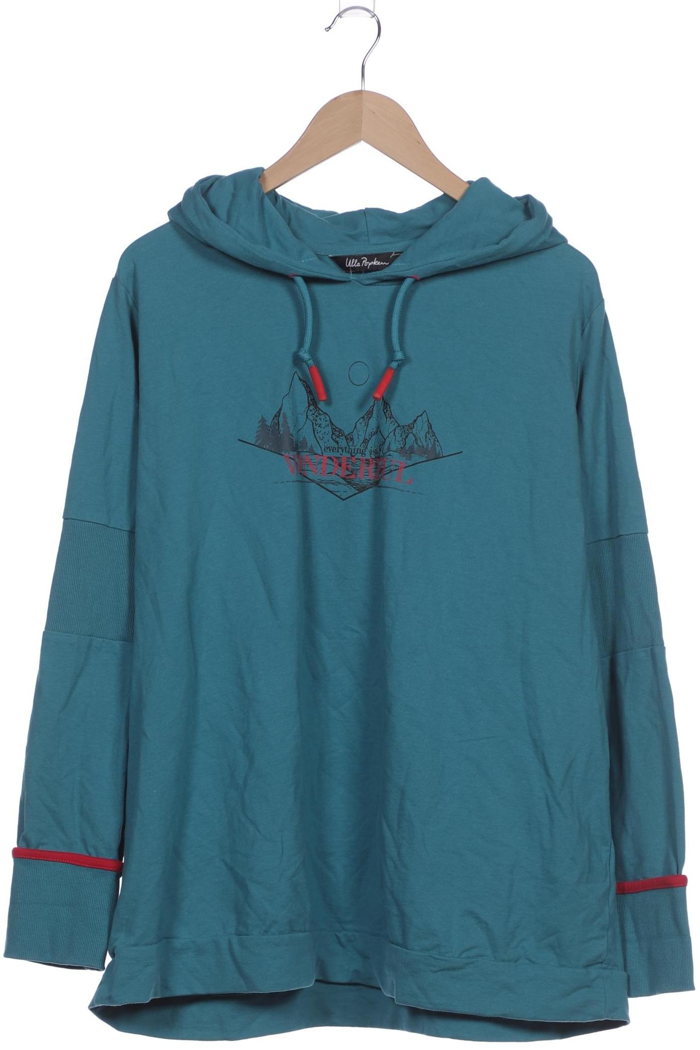 

Ulla Popken Damen Kapuzenpullover, blau, Gr. 50