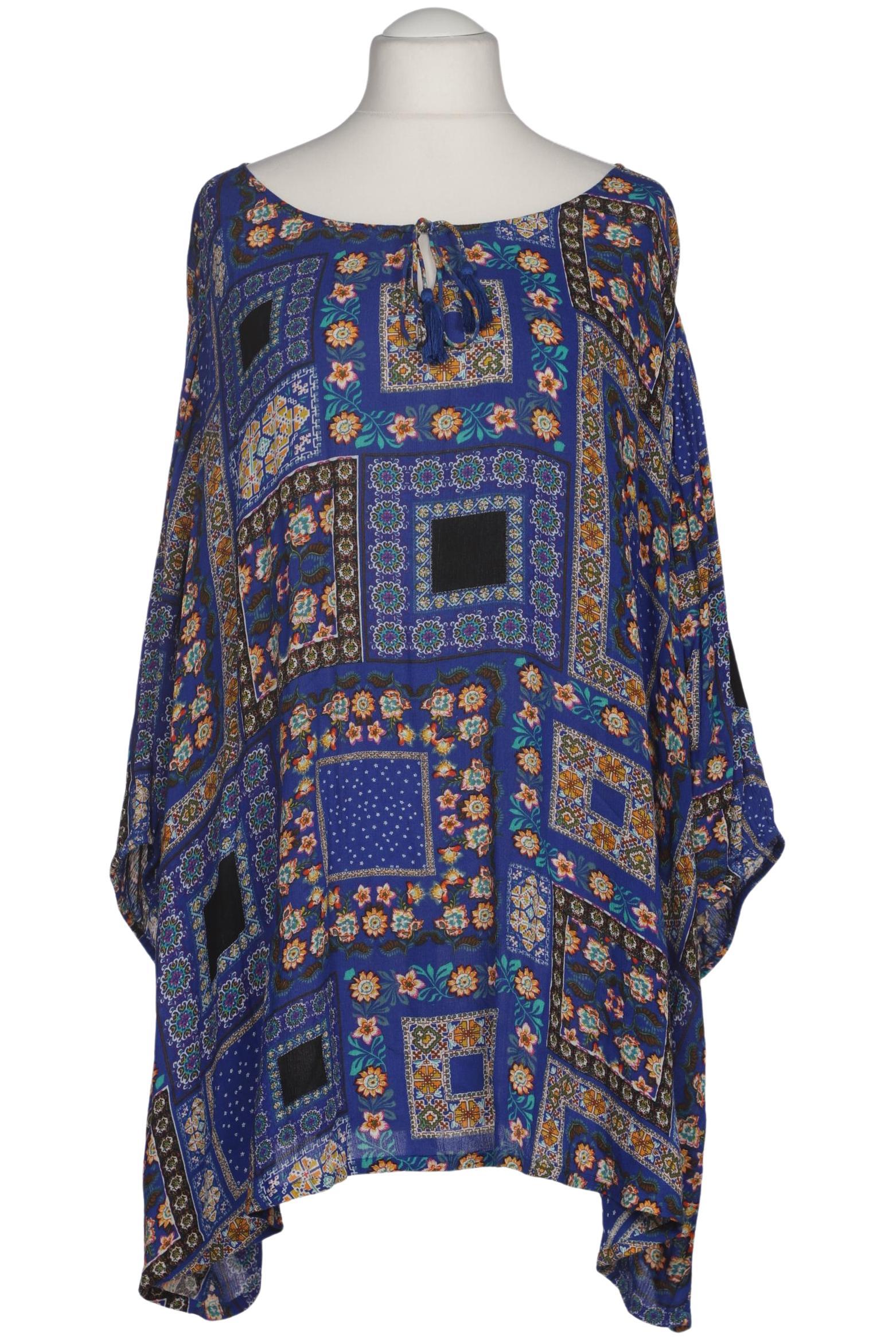 

Ulla Popken Damen Bluse, blau, Gr. 62