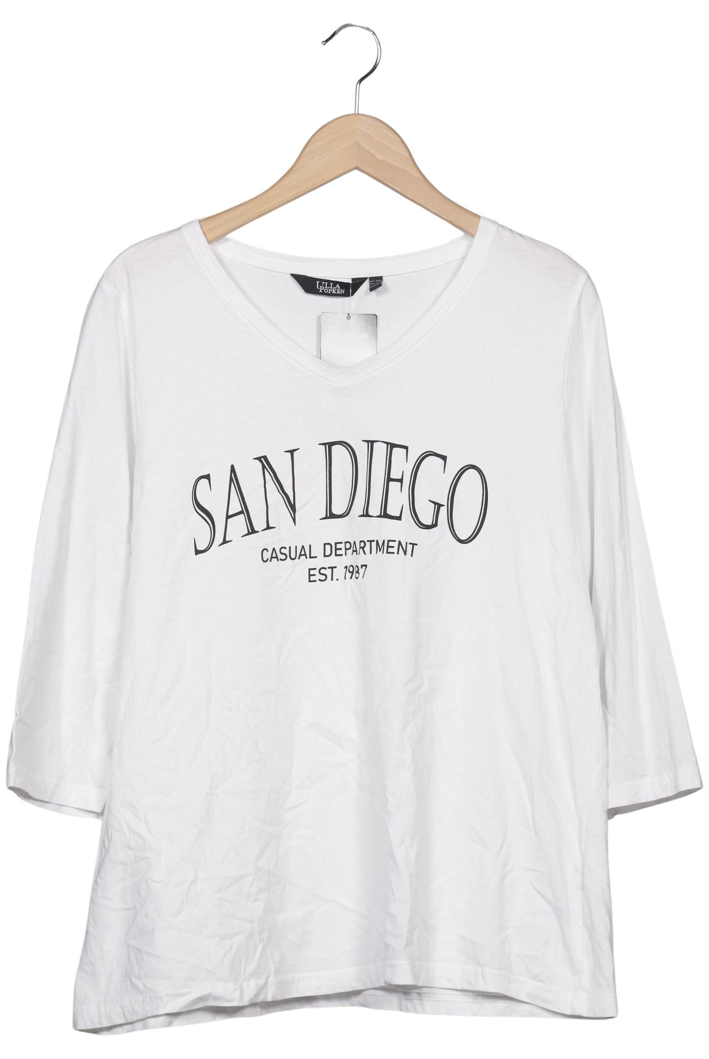 

Ulla Popken Damen Langarmshirt, weiß, Gr. 46