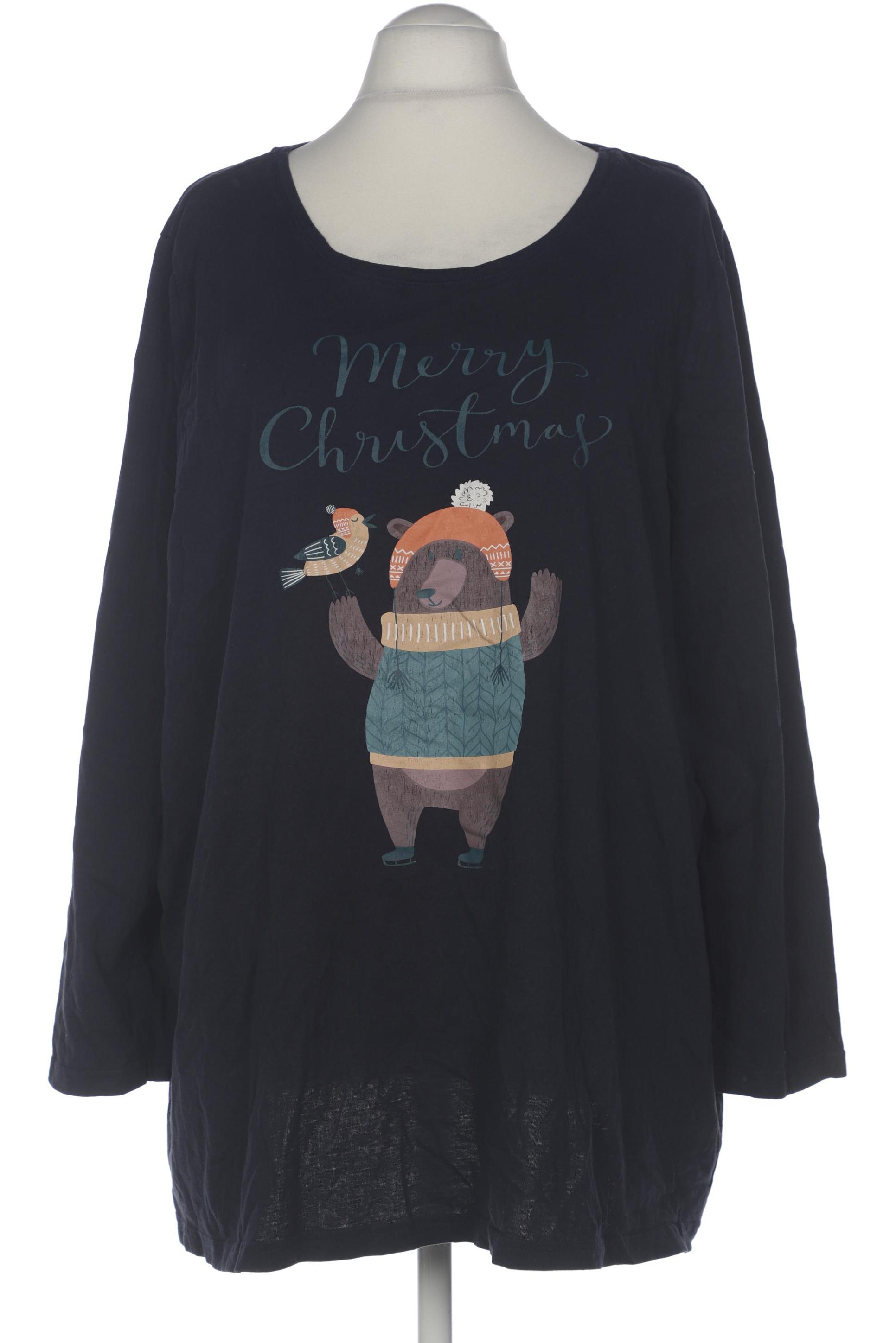 

Ulla Popken Damen Langarmshirt, marineblau, Gr. 54