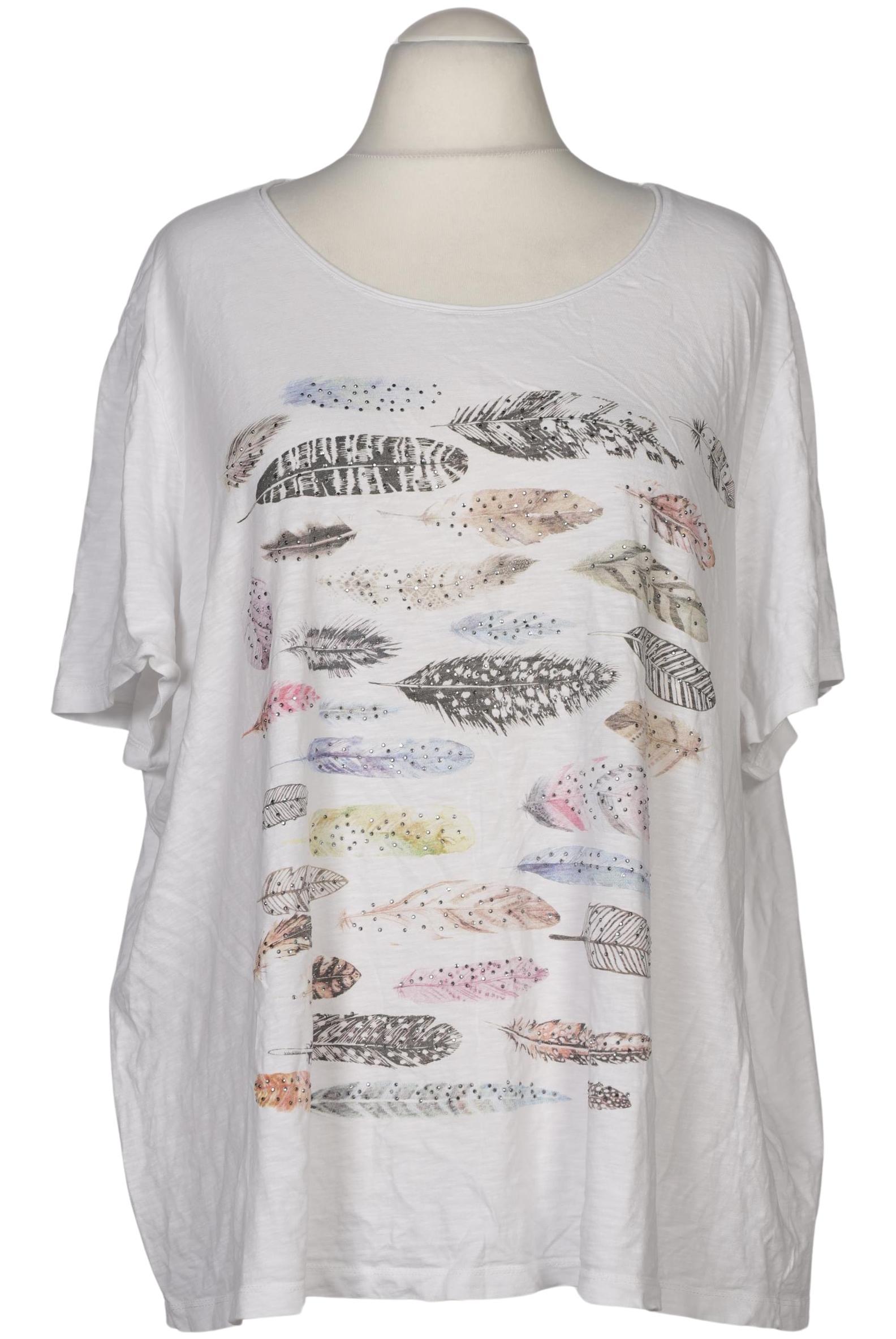 

Ulla Popken Damen T-Shirt, weiß, Gr. 54