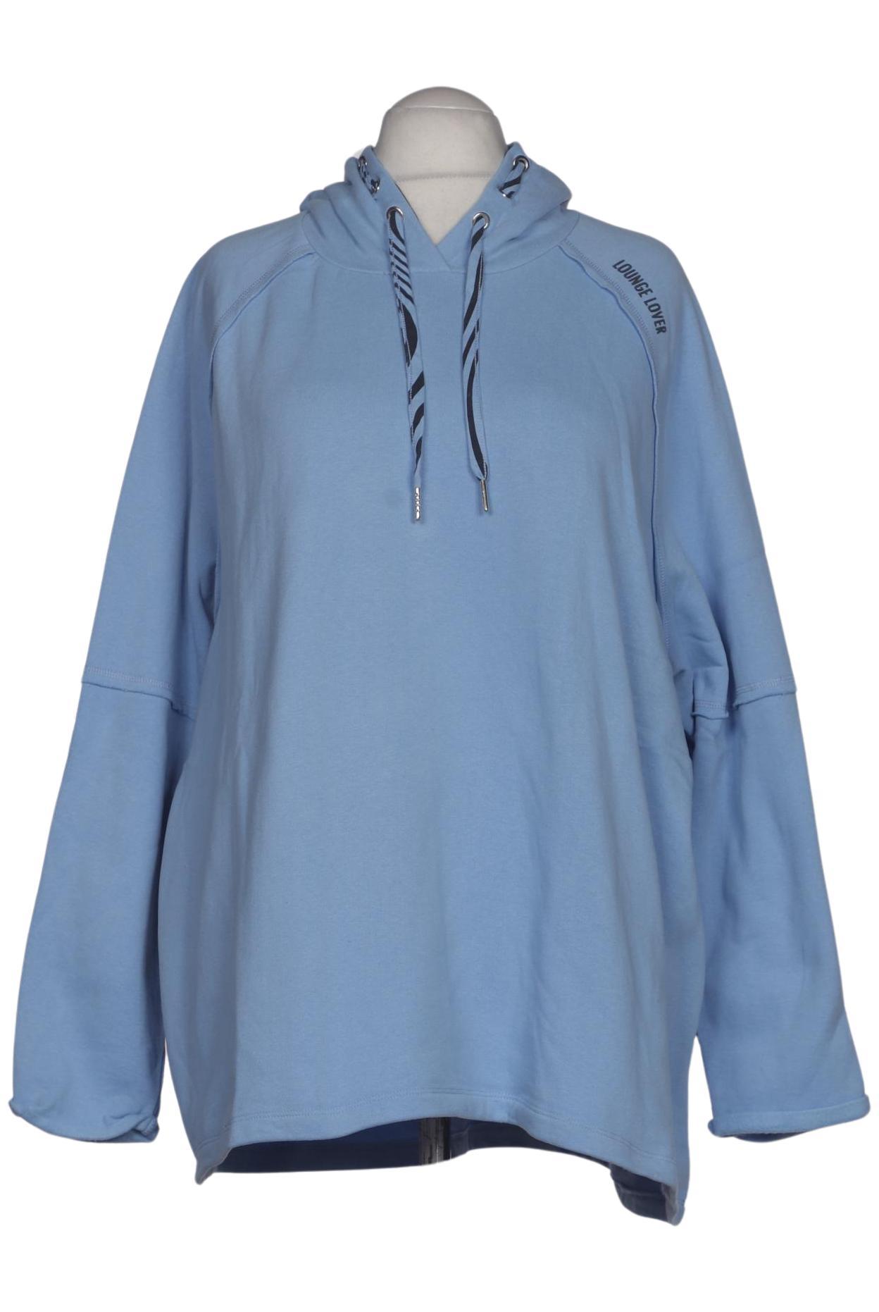 

Ulla Popken Damen Kapuzenpullover, blau, Gr. 54