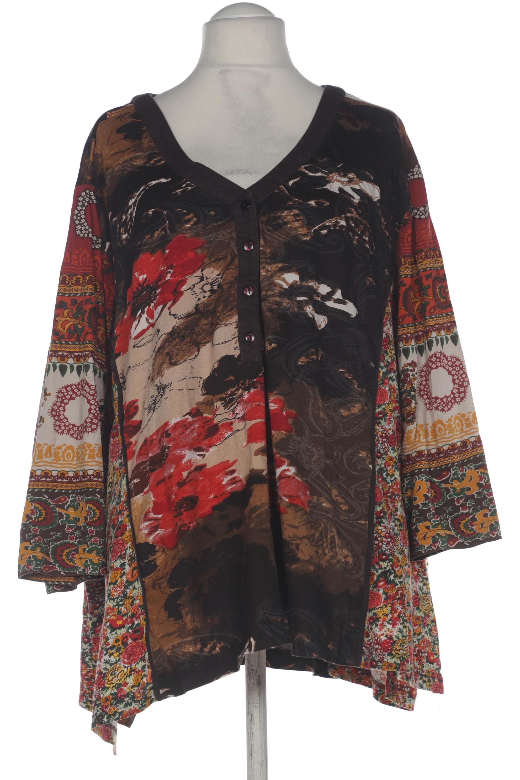 

Ulla Popken Damen Langarmshirt, mehrfarbig, Gr. 66