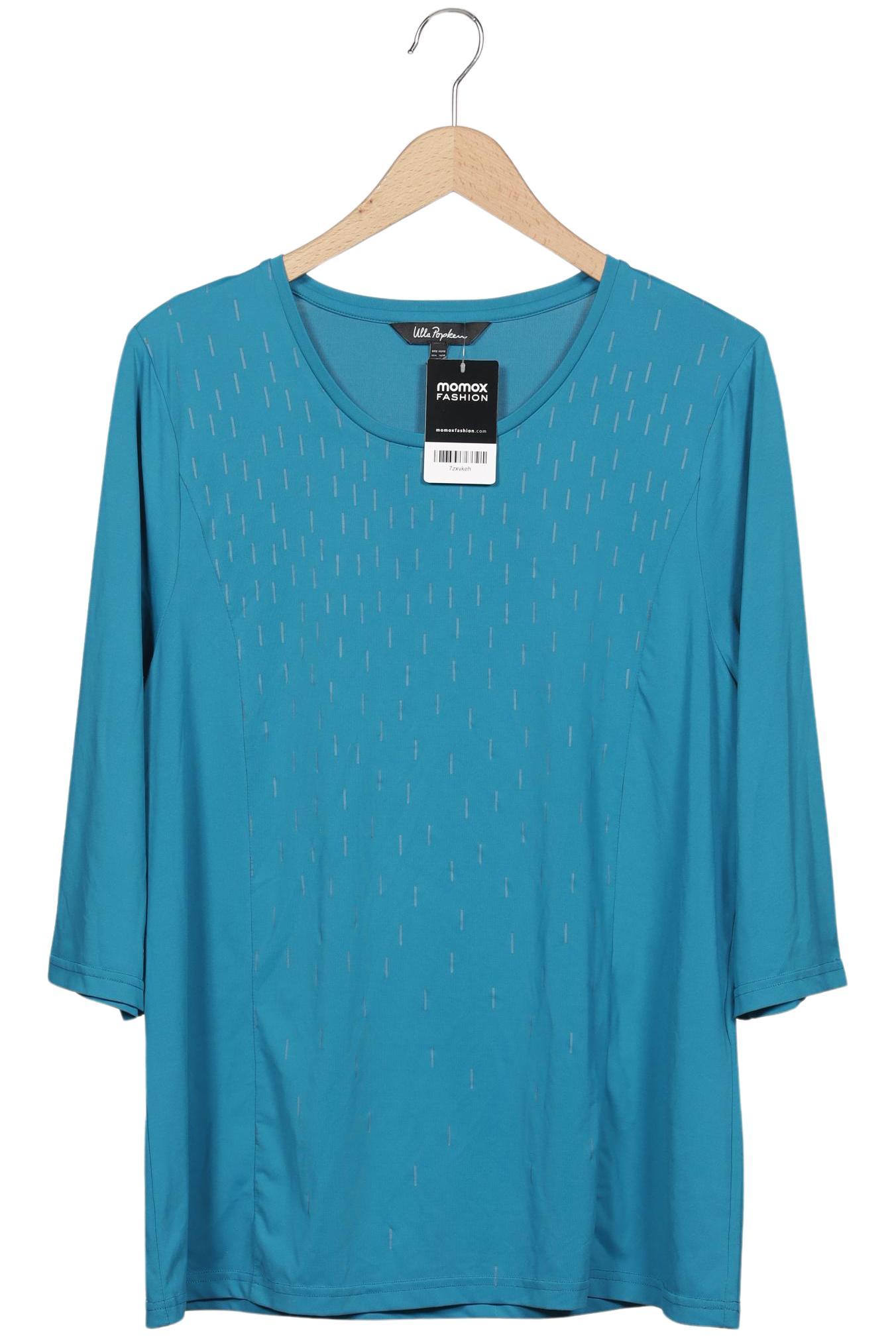 

Ulla Popken Damen Langarmshirt, türkis, Gr. 46