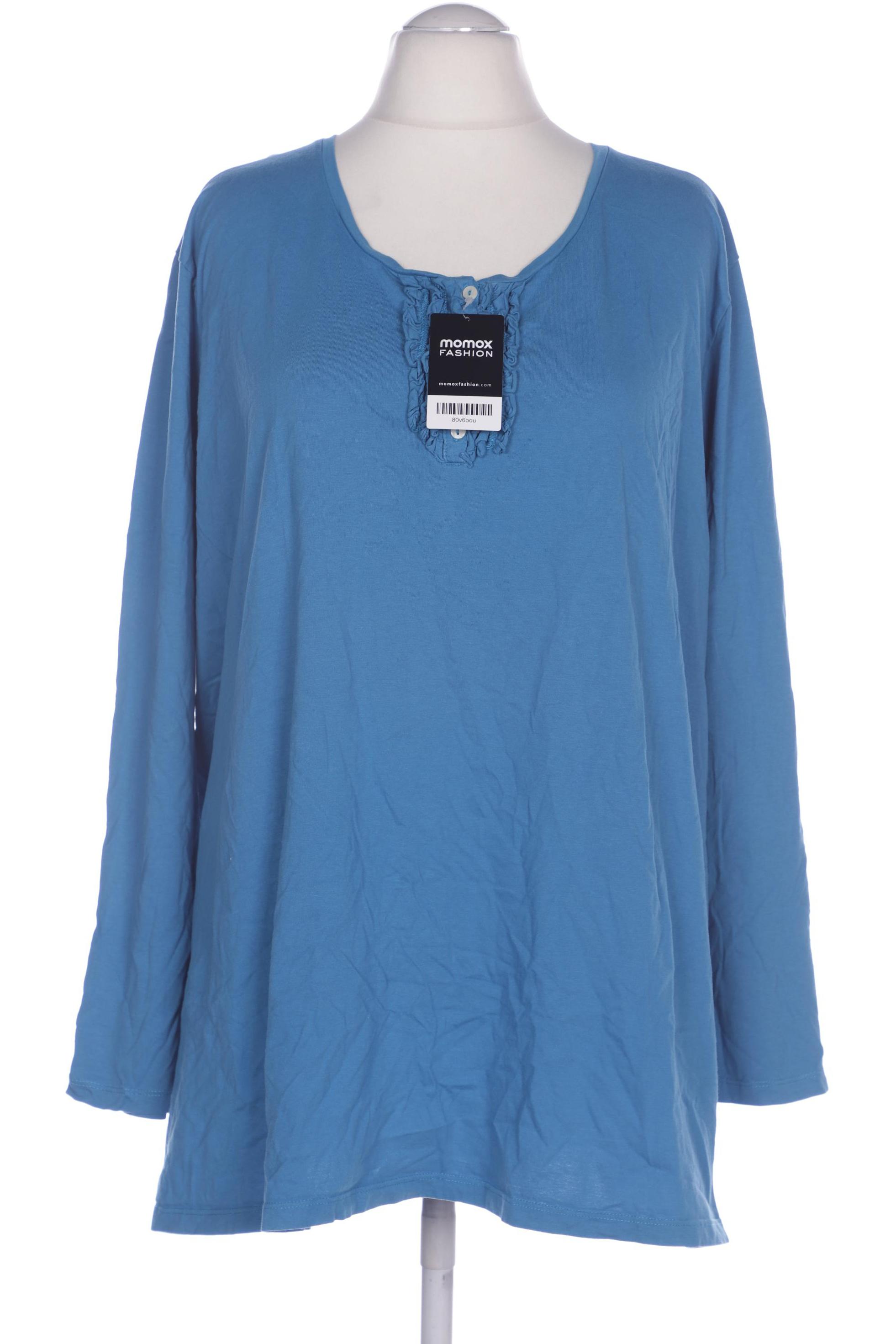 

Ulla Popken Damen Langarmshirt, blau