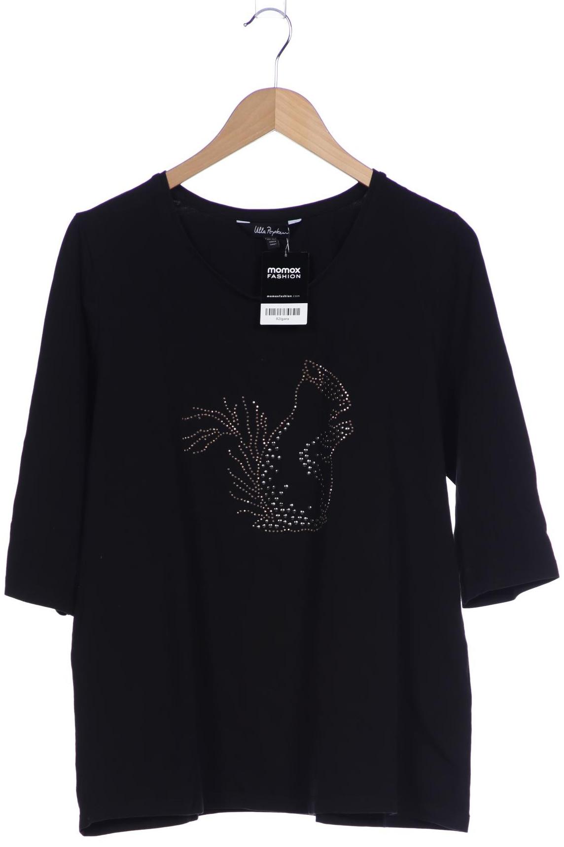

Ulla Popken Damen T-Shirt, schwarz, Gr. 46