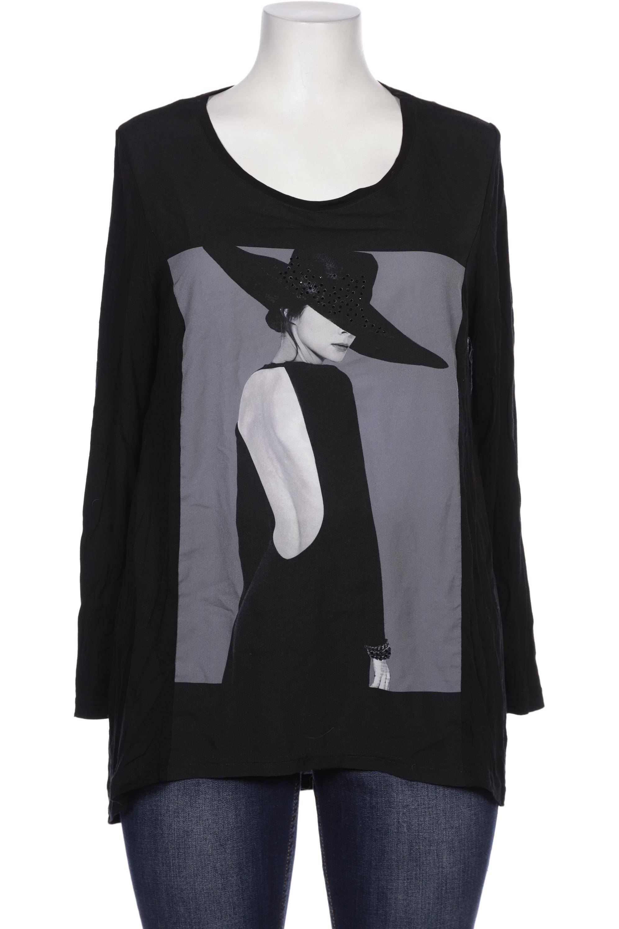 

Ulla Popken Damen Langarmshirt, schwarz, Gr. 42