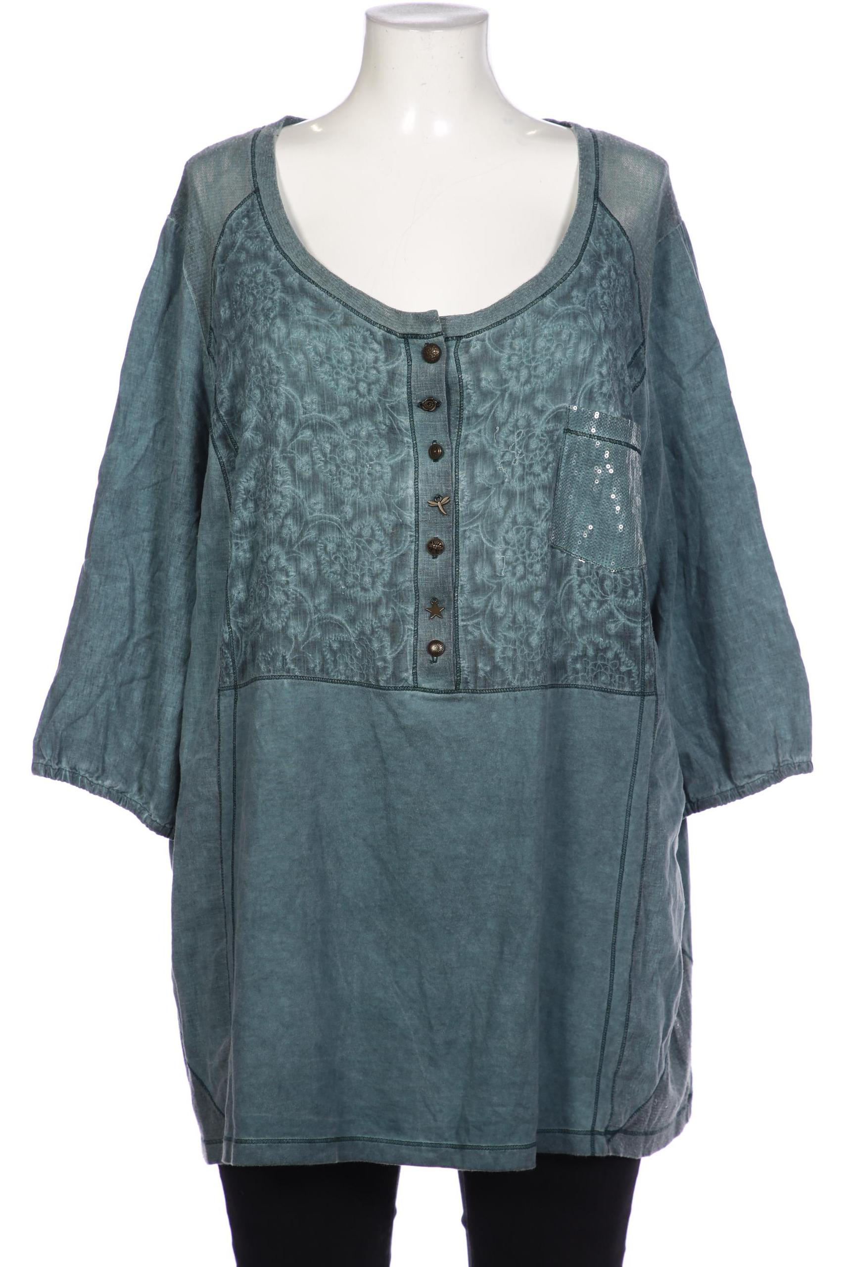 

Ulla Popken Damen Bluse, türkis, Gr. 50
