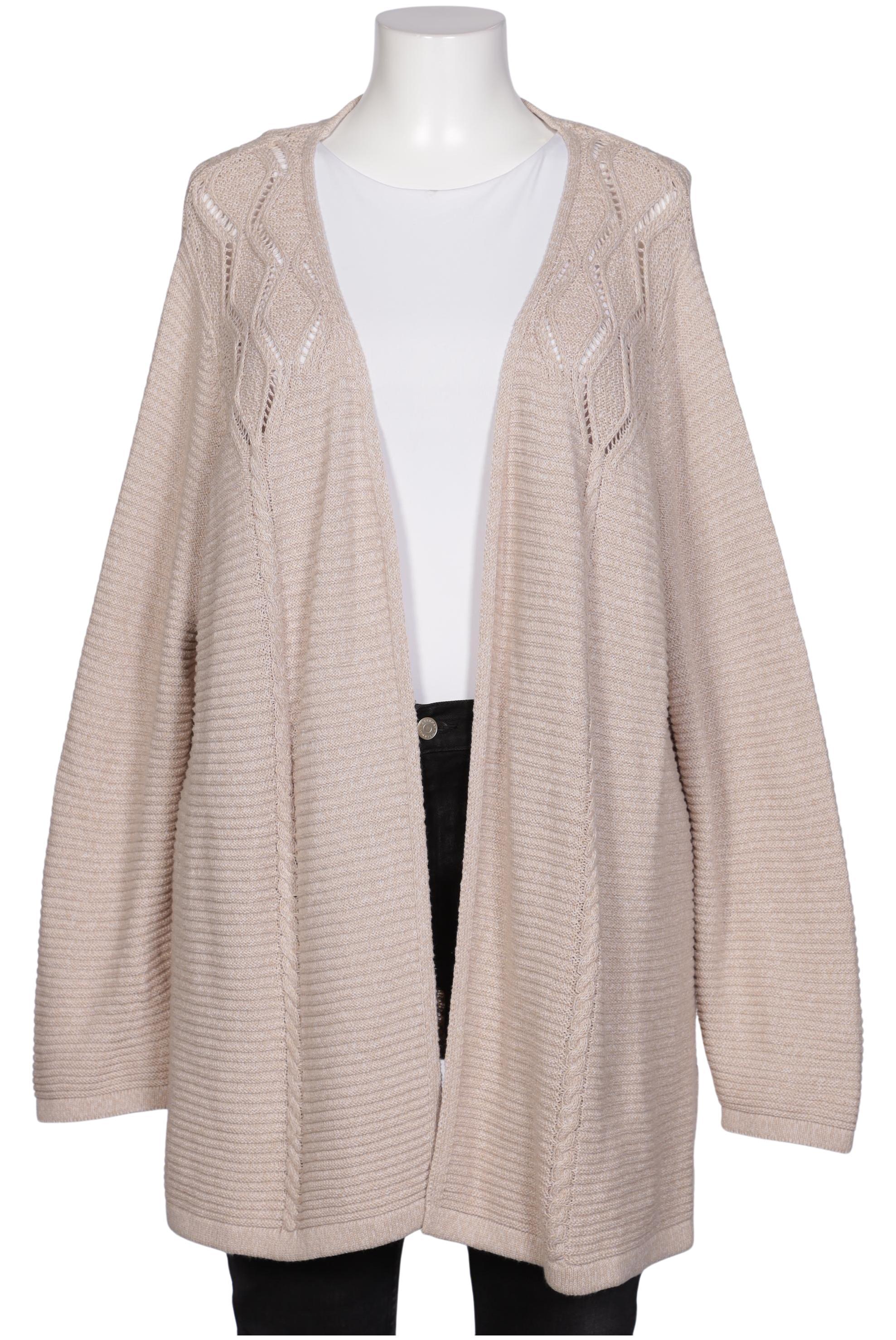 

Ulla Popken Damen Strickjacke, beige, Gr. 50