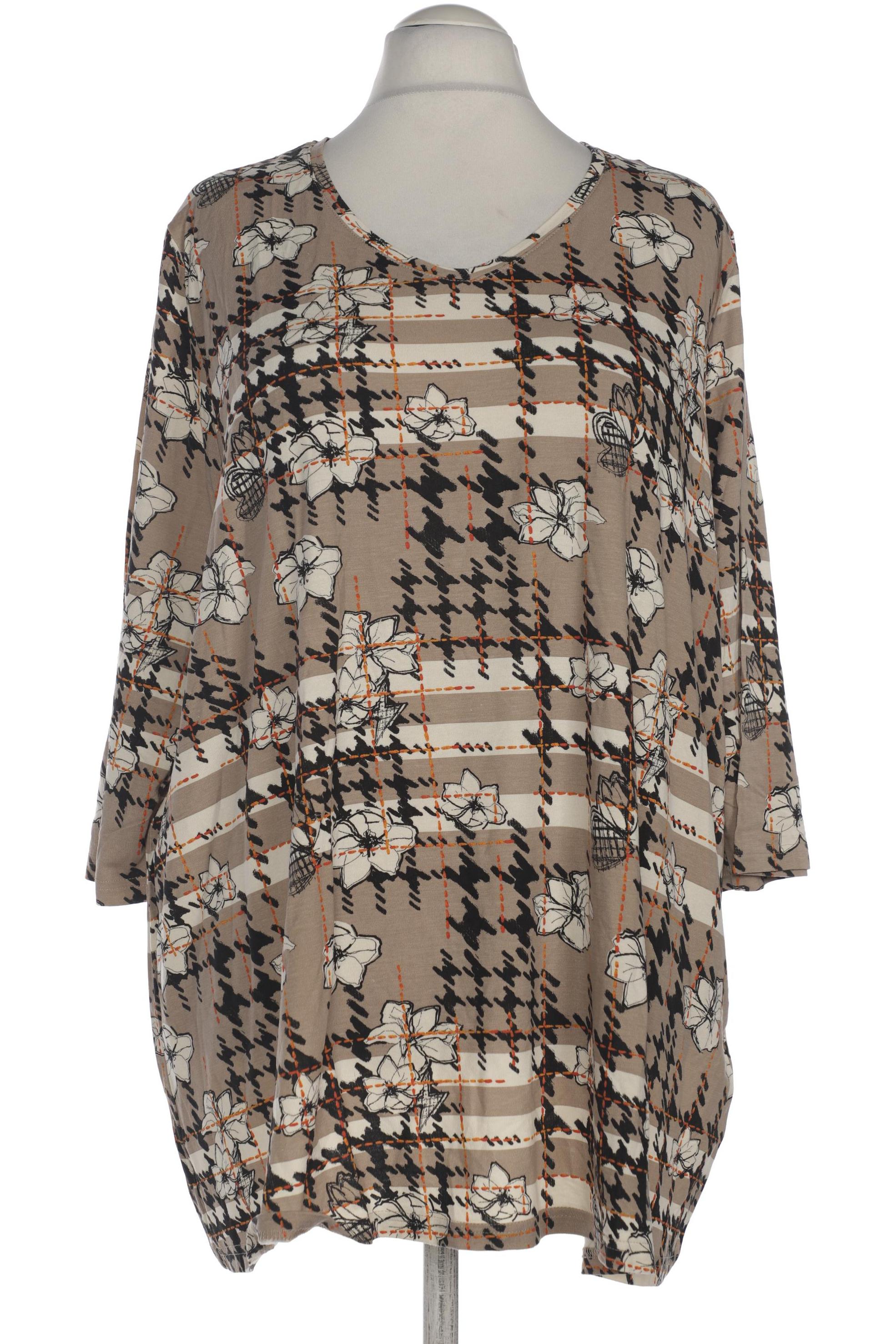 

Ulla Popken Damen Langarmshirt, beige, Gr. 54