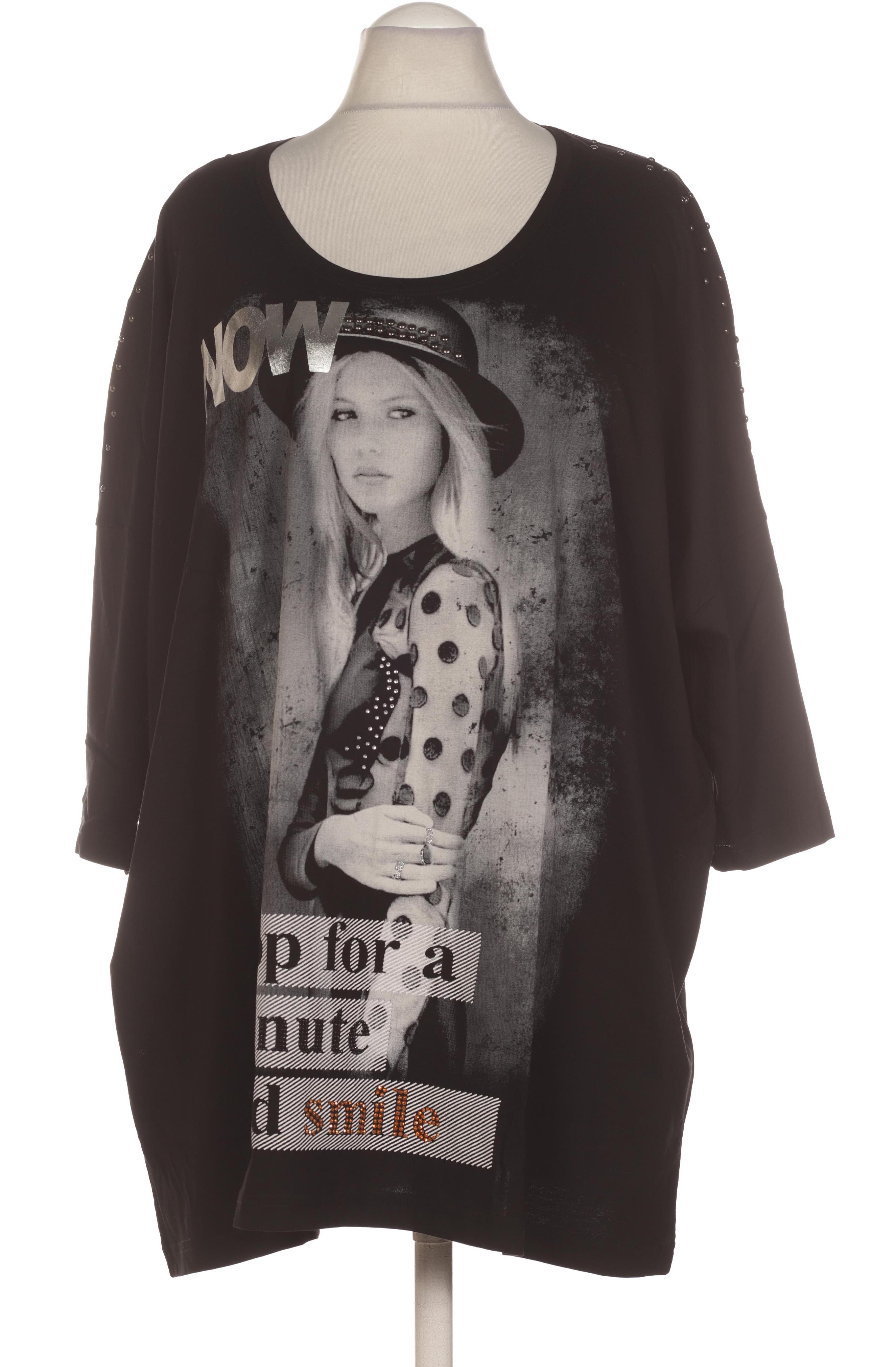 

Ulla Popken Damen T-Shirt, schwarz, Gr. 54