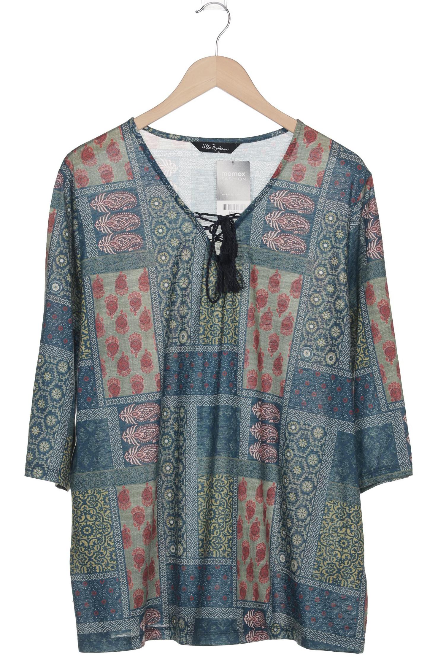 

Ulla Popken Damen Langarmshirt, blau, Gr. 48