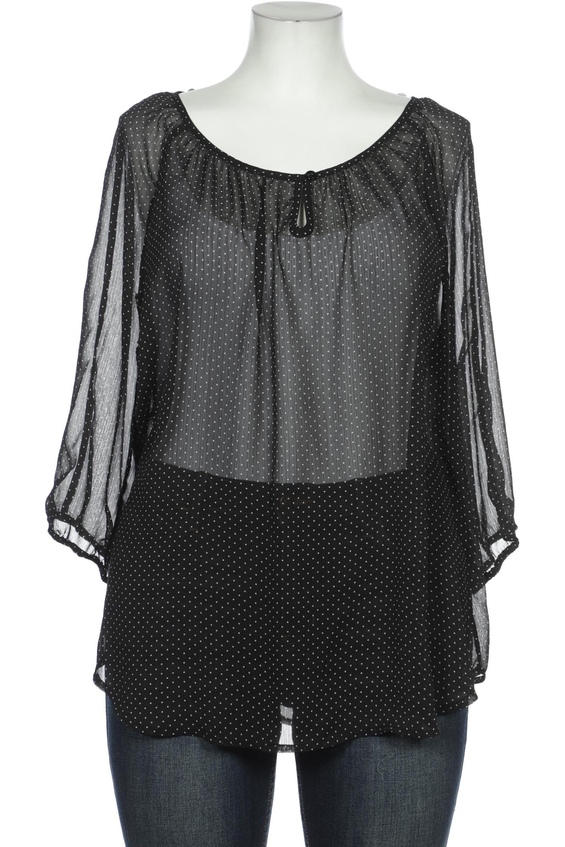 

Ulla Popken Damen Bluse, schwarz, Gr. 46